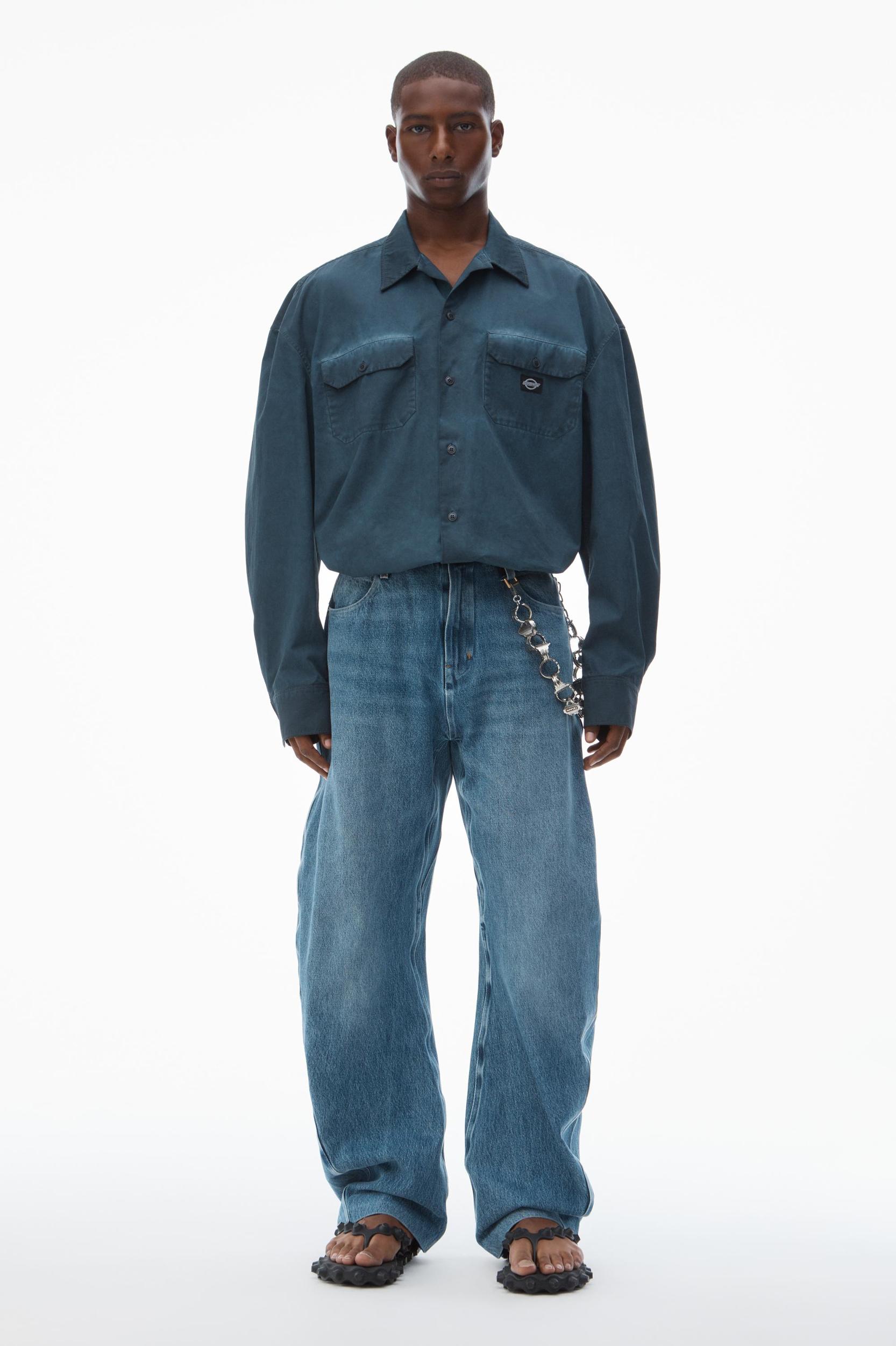 Oversized Workwear Shirt In Cotton Product Image
