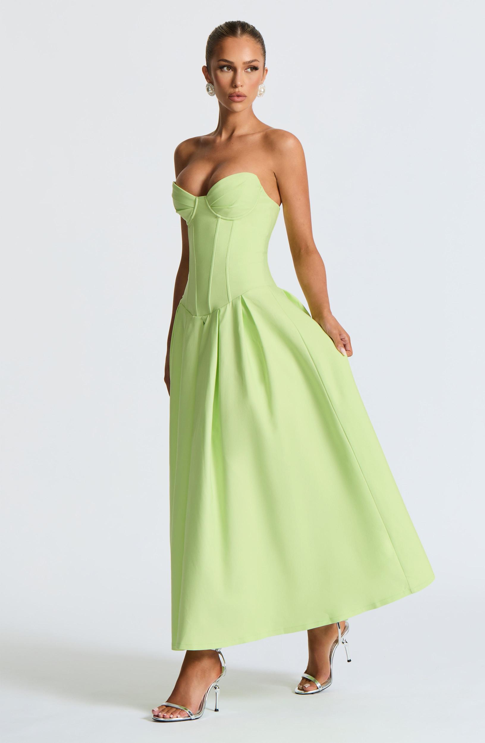 Salma Midi Dress - Lime Product Image