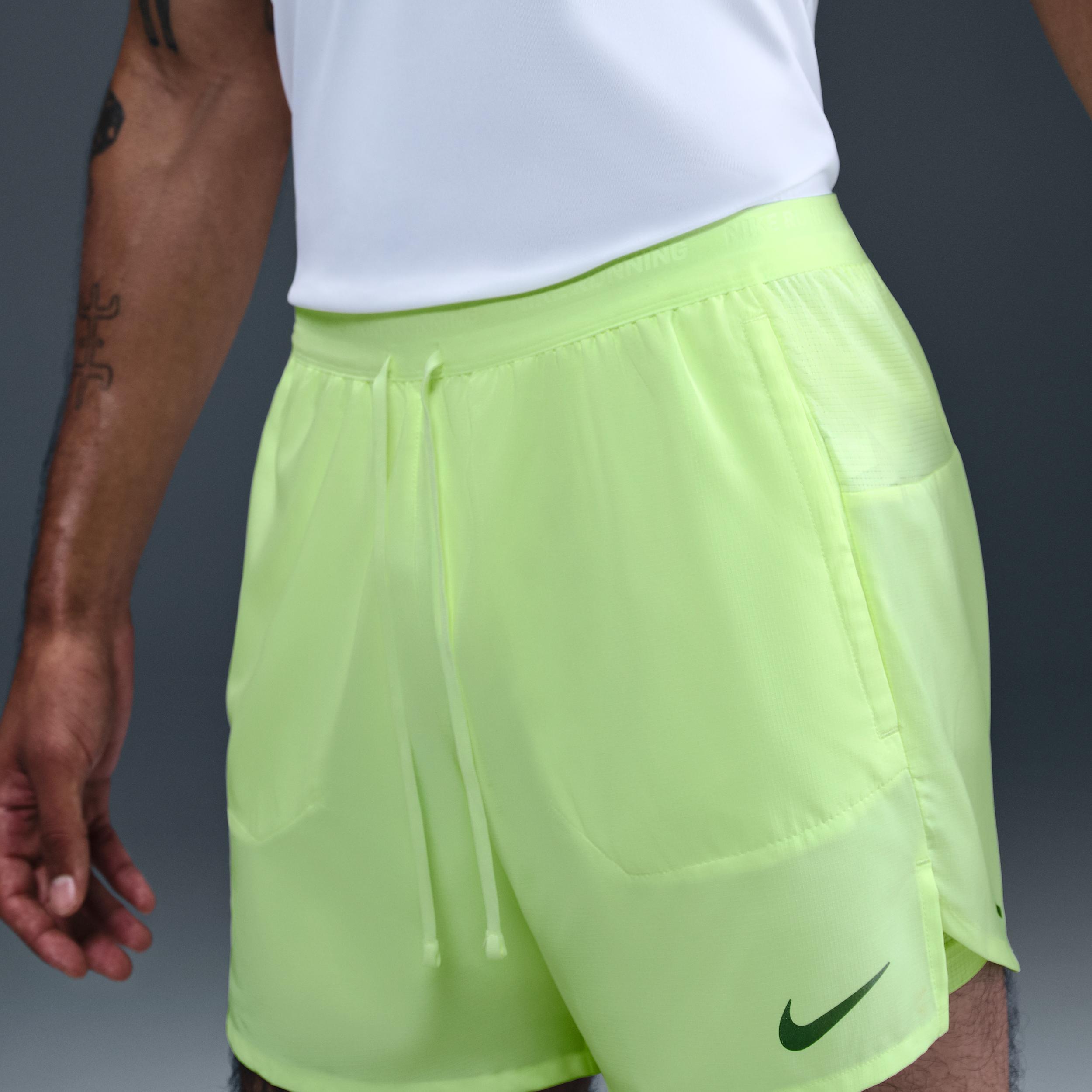 Nike Mens Stride Dri-FIT 5 2-in-1 Running Shorts | FN2992-701 Product Image