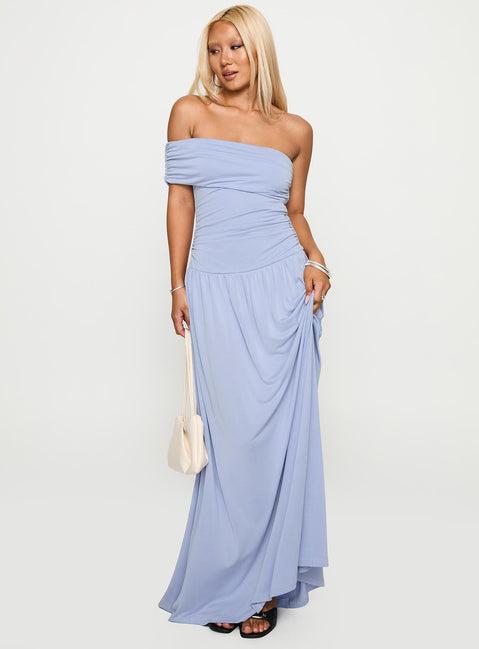 Decadence Strapless Maxi Dress Lilac Product Image