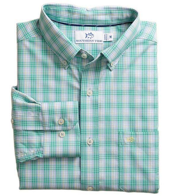 Southern Tide Intercoastal Performance Stretch Burkes Beach Plaid Long Sleeve Woven Shirt Product Image