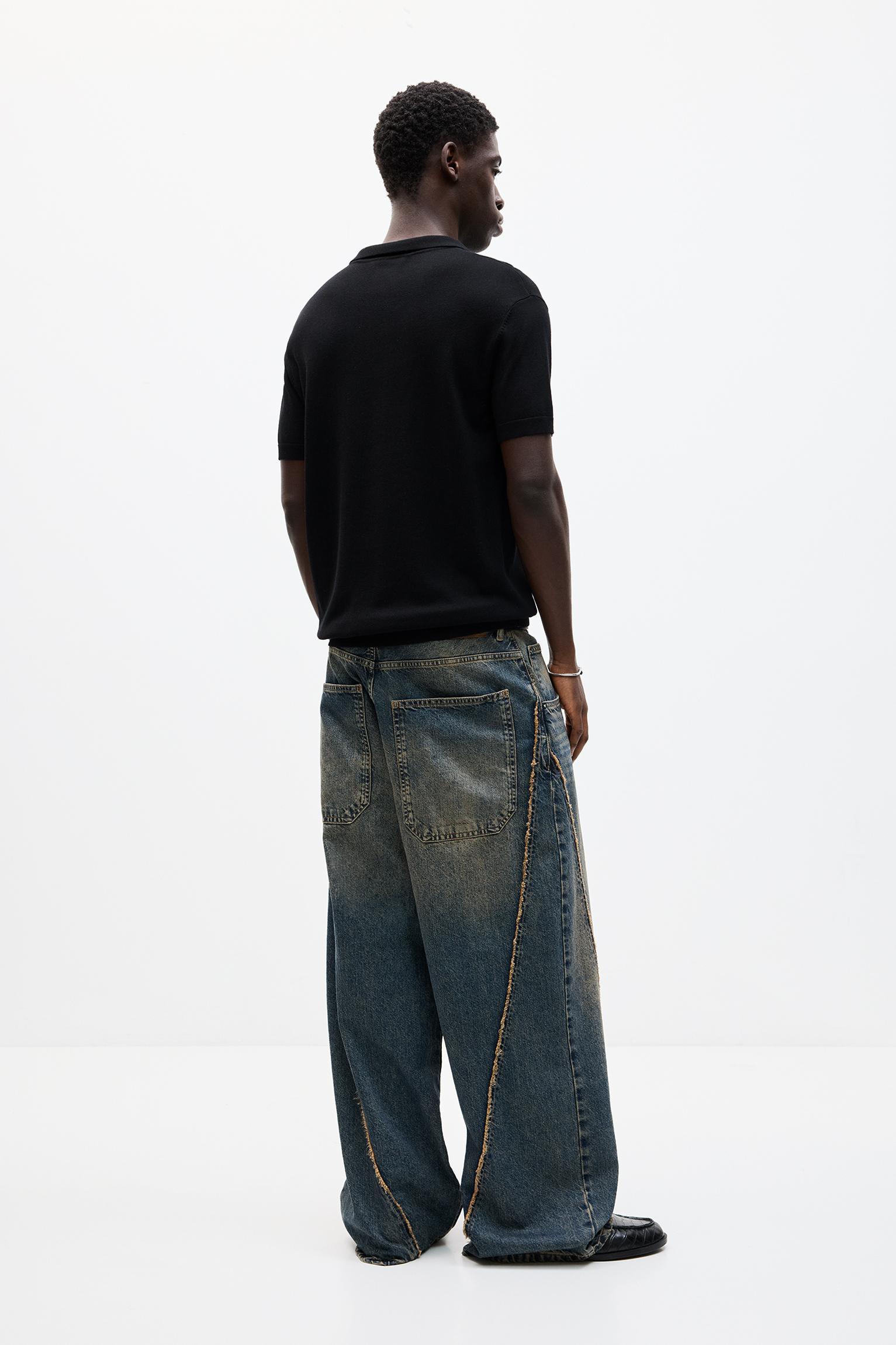 Short sleeve knit polo shirt Product Image