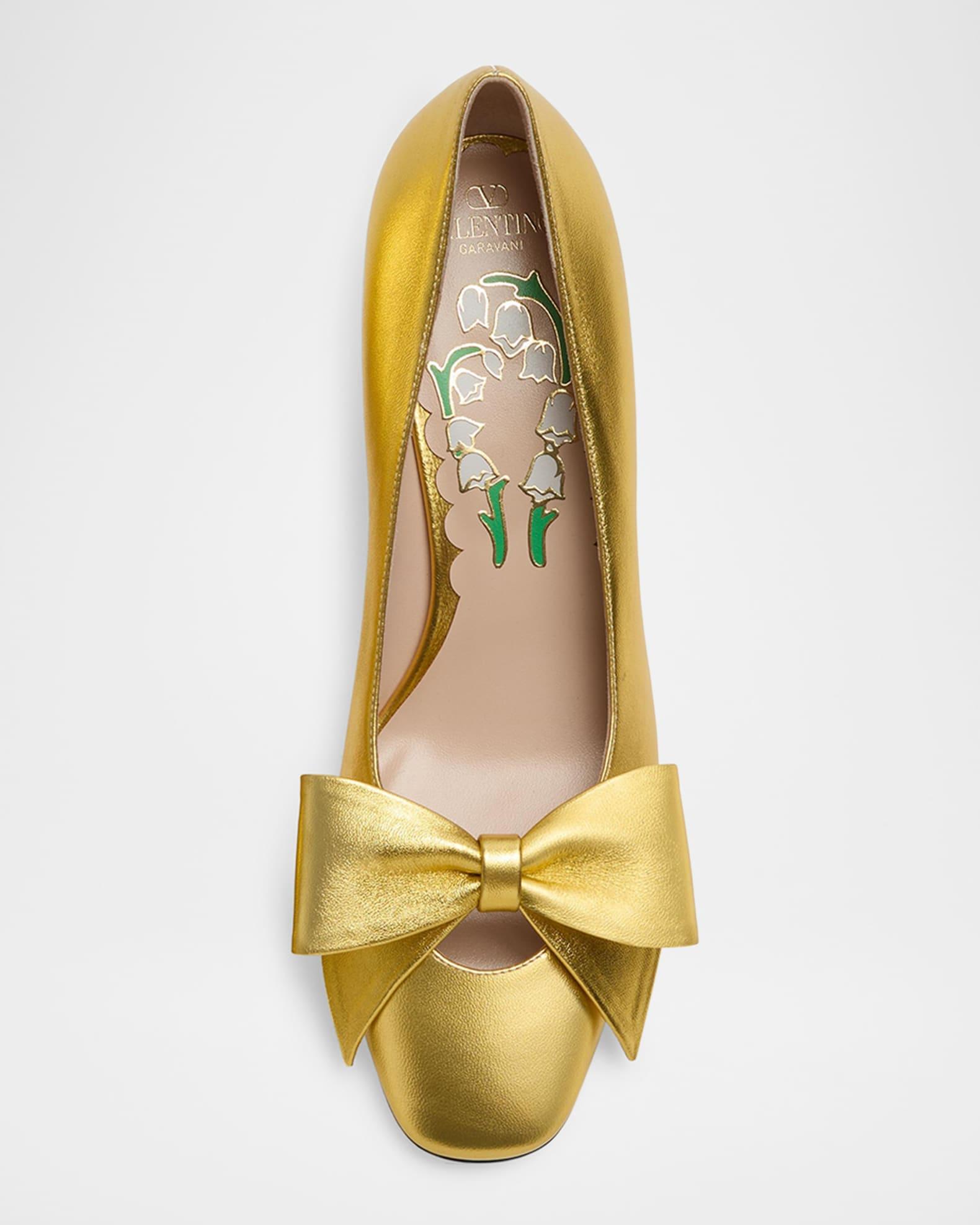 Bowow Metallic Leather Pumps Product Image