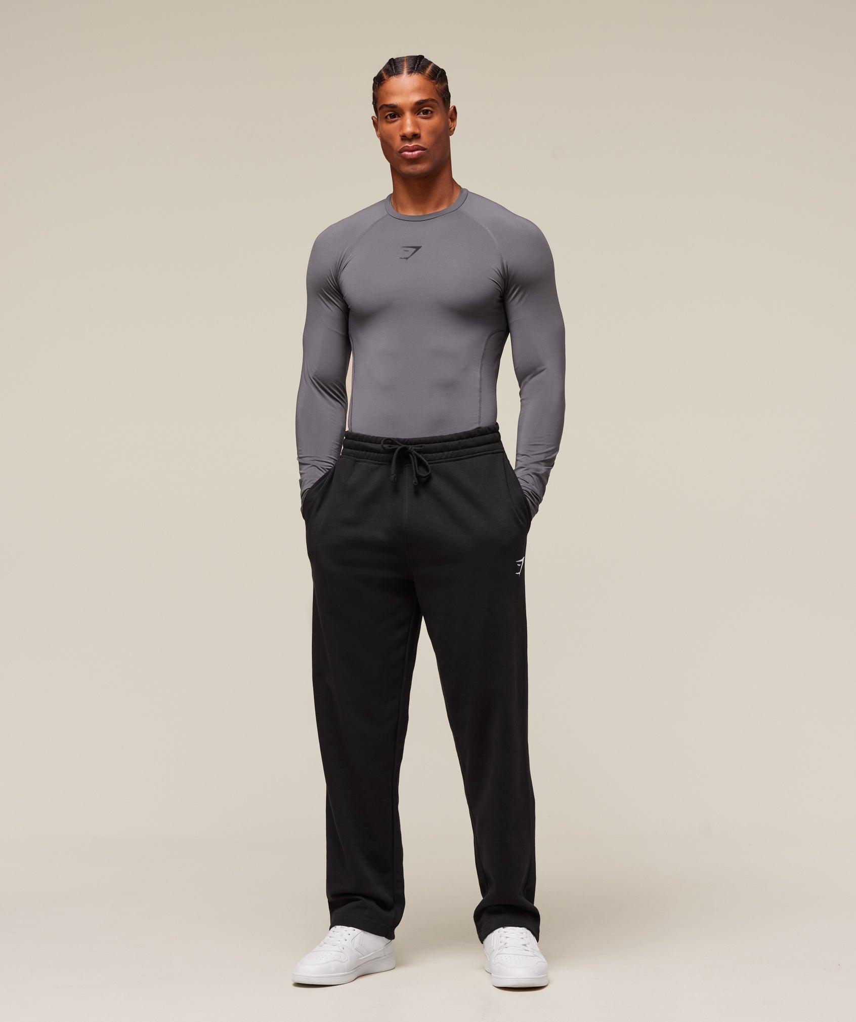 Gymshark Element Baselayer Long Sleeve T-Shirt - White Male Product Image