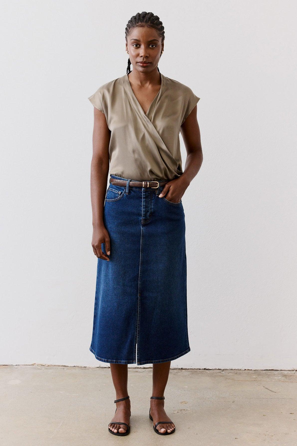 The Wrap Washable Silk Top Product Image