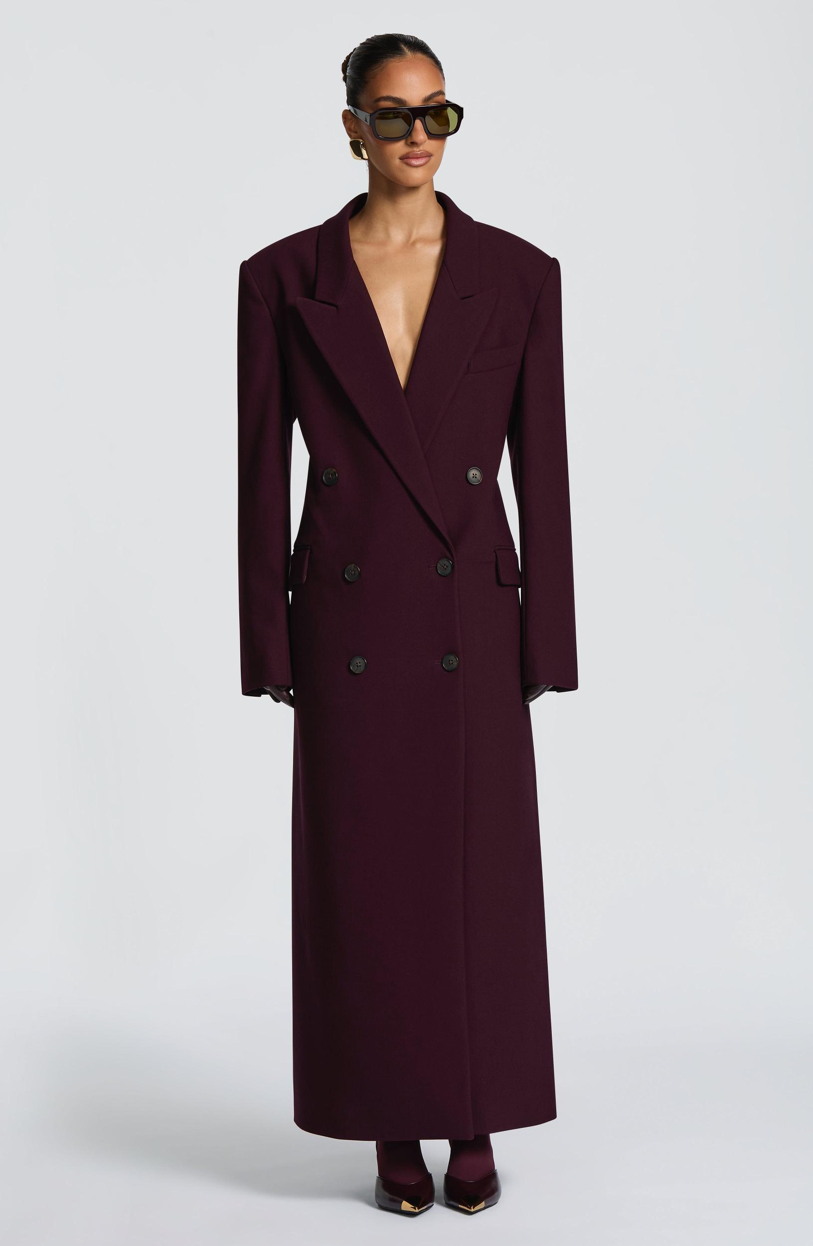 Michelle Coat - Plum Product Image