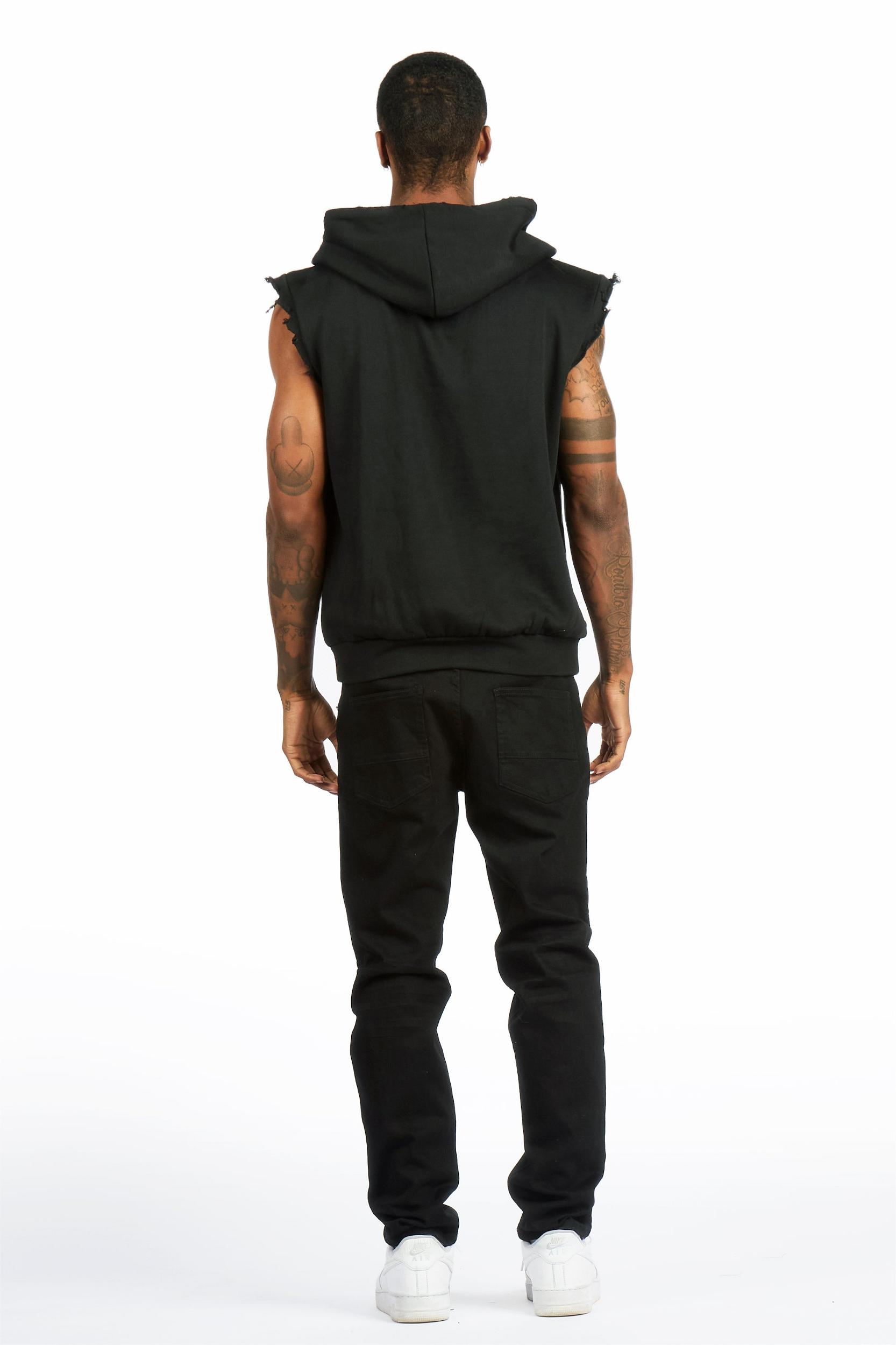 Enzi Jet Black Slim Fit Jean Male Product Image