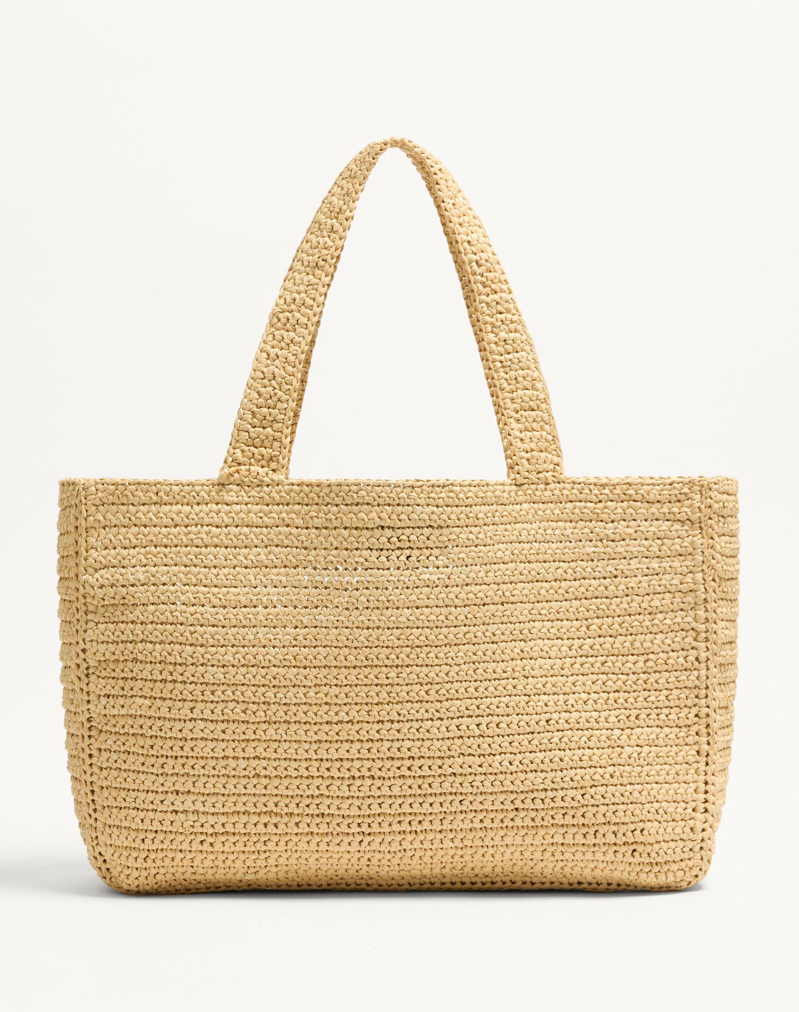 Valentino Garavani Viva Superstar Large Raffia Shopping Bag Product Image