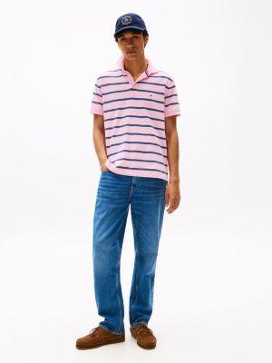 Regular Fit Stripe Wicking Polo Product Image