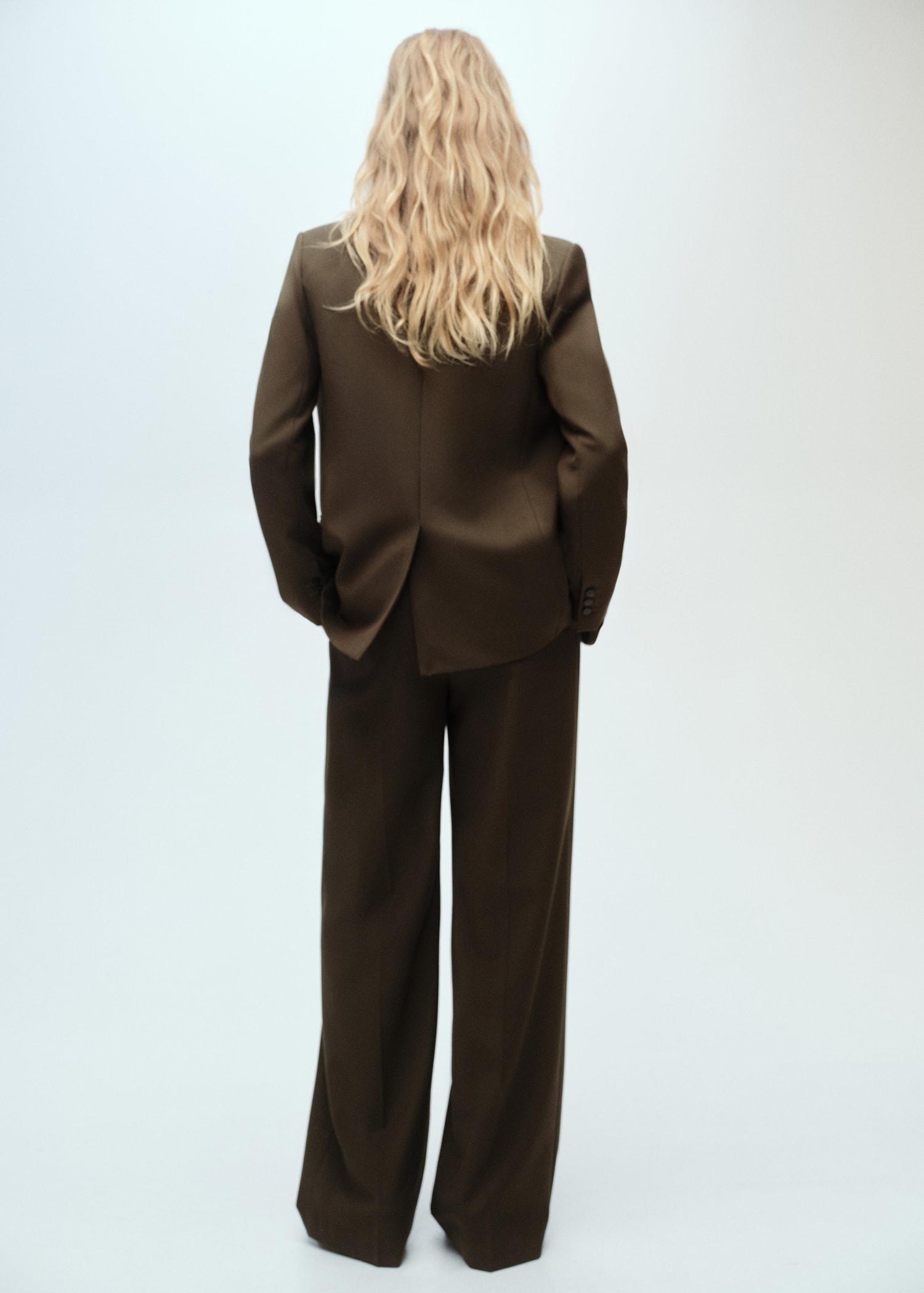 Straight-fit suit jacket - Women | MANGO USA Product Image