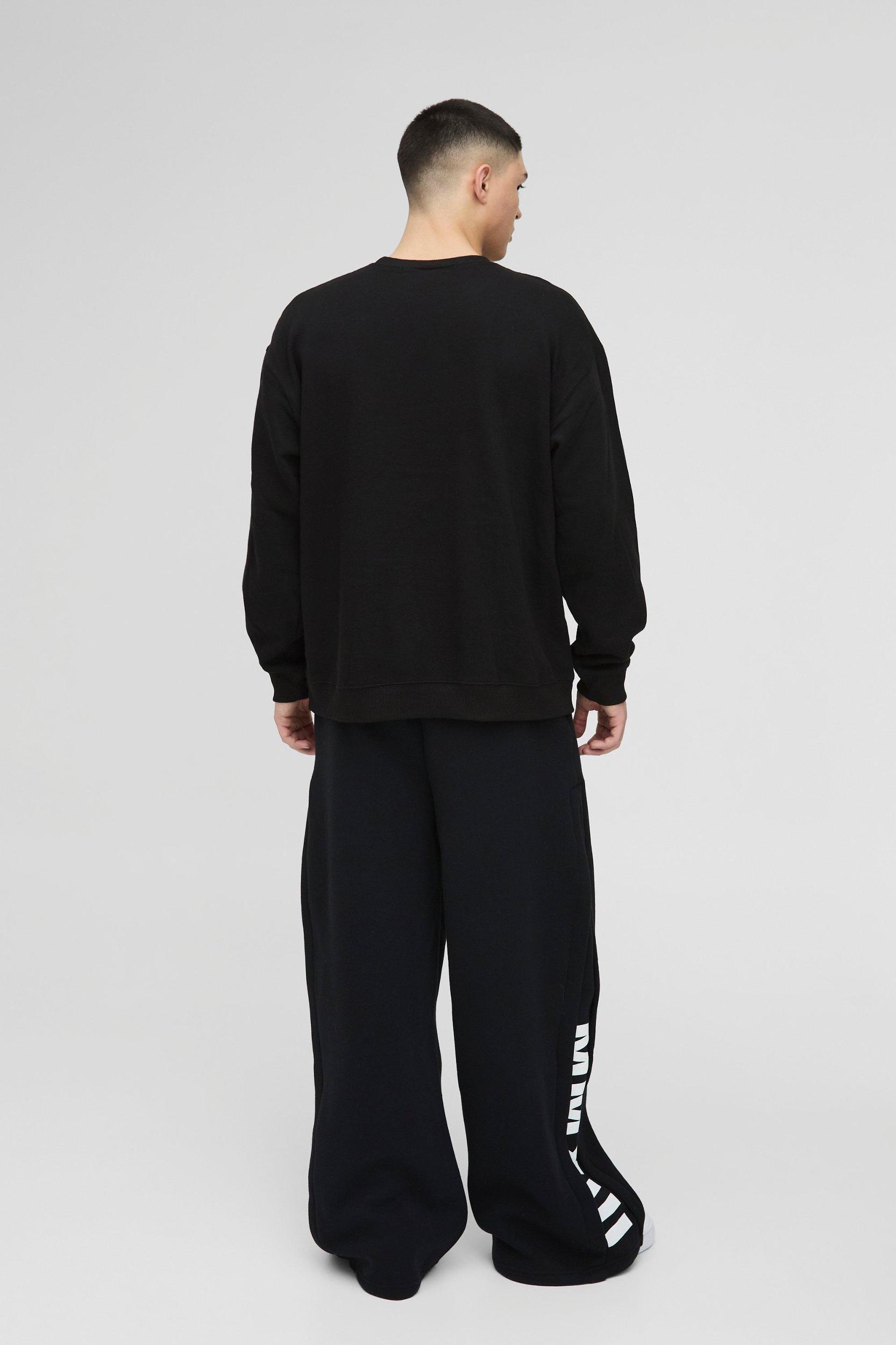 Oversized Misfits Band License Print Sweatshirt | boohooMAN USA Product Image