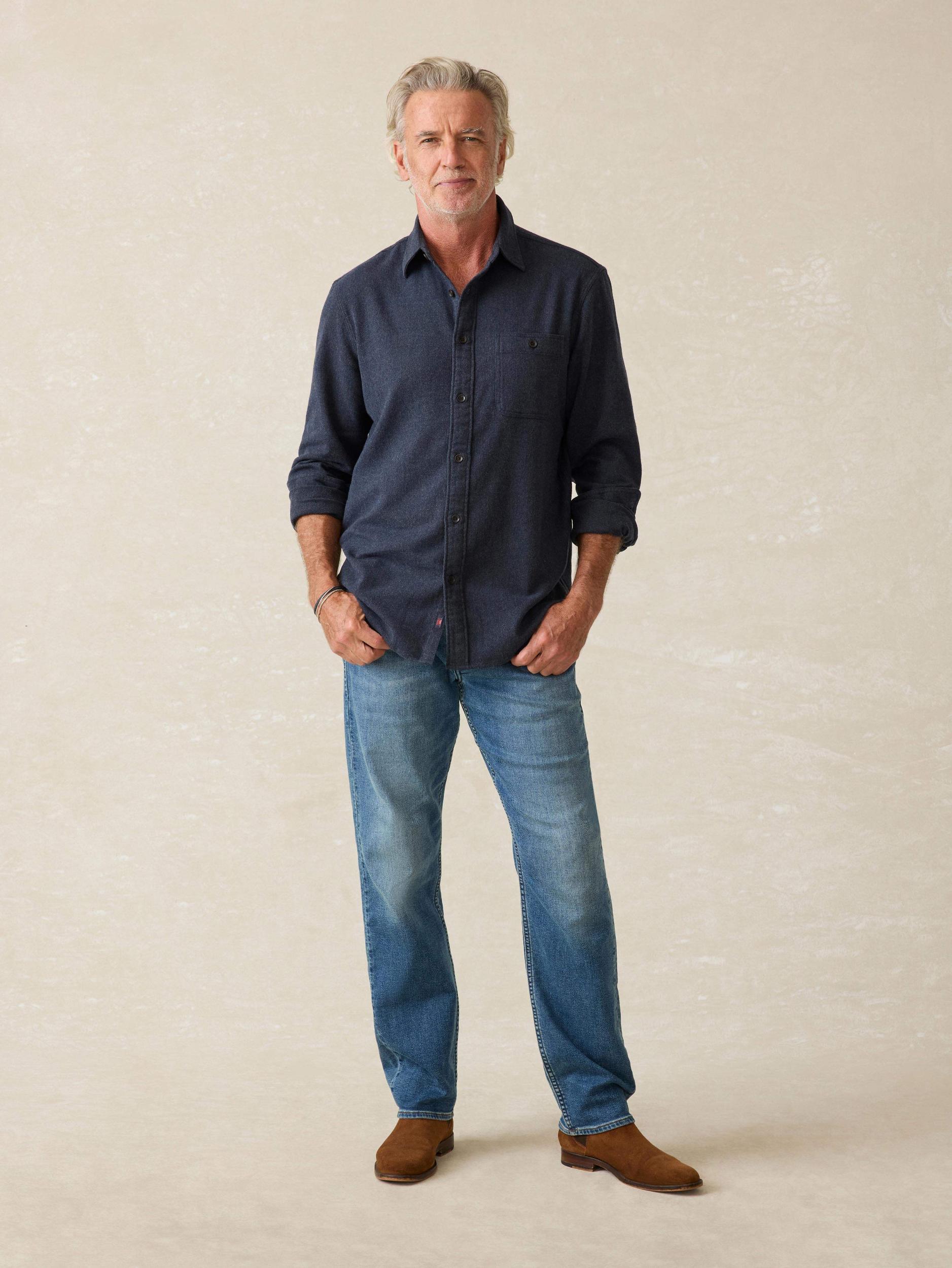 Super Brushed Flannel - Midnight Sky Male Product Image