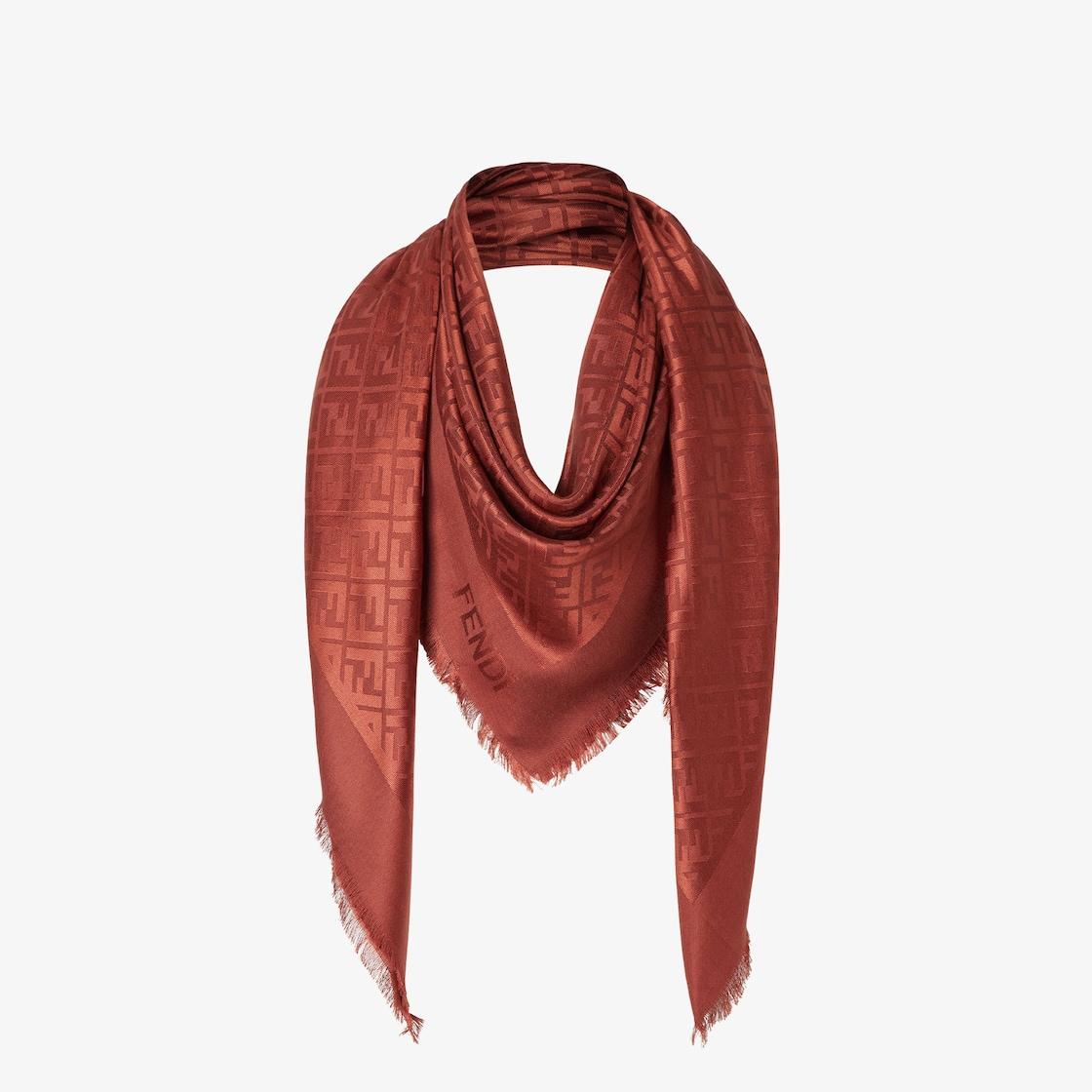 FF ShawlBrown silk and wool shawl Product Image