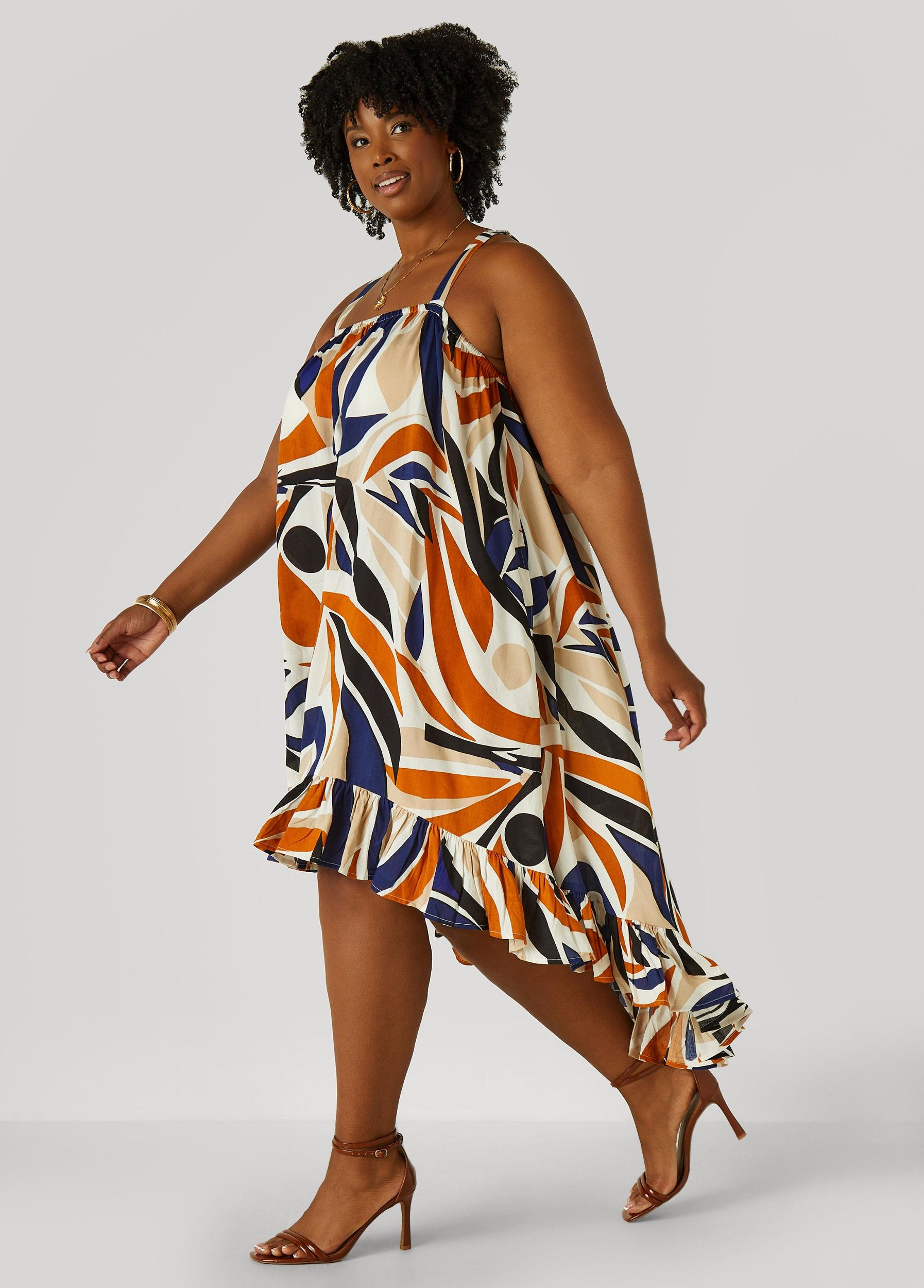 Printed Hi Low Dress Product Image