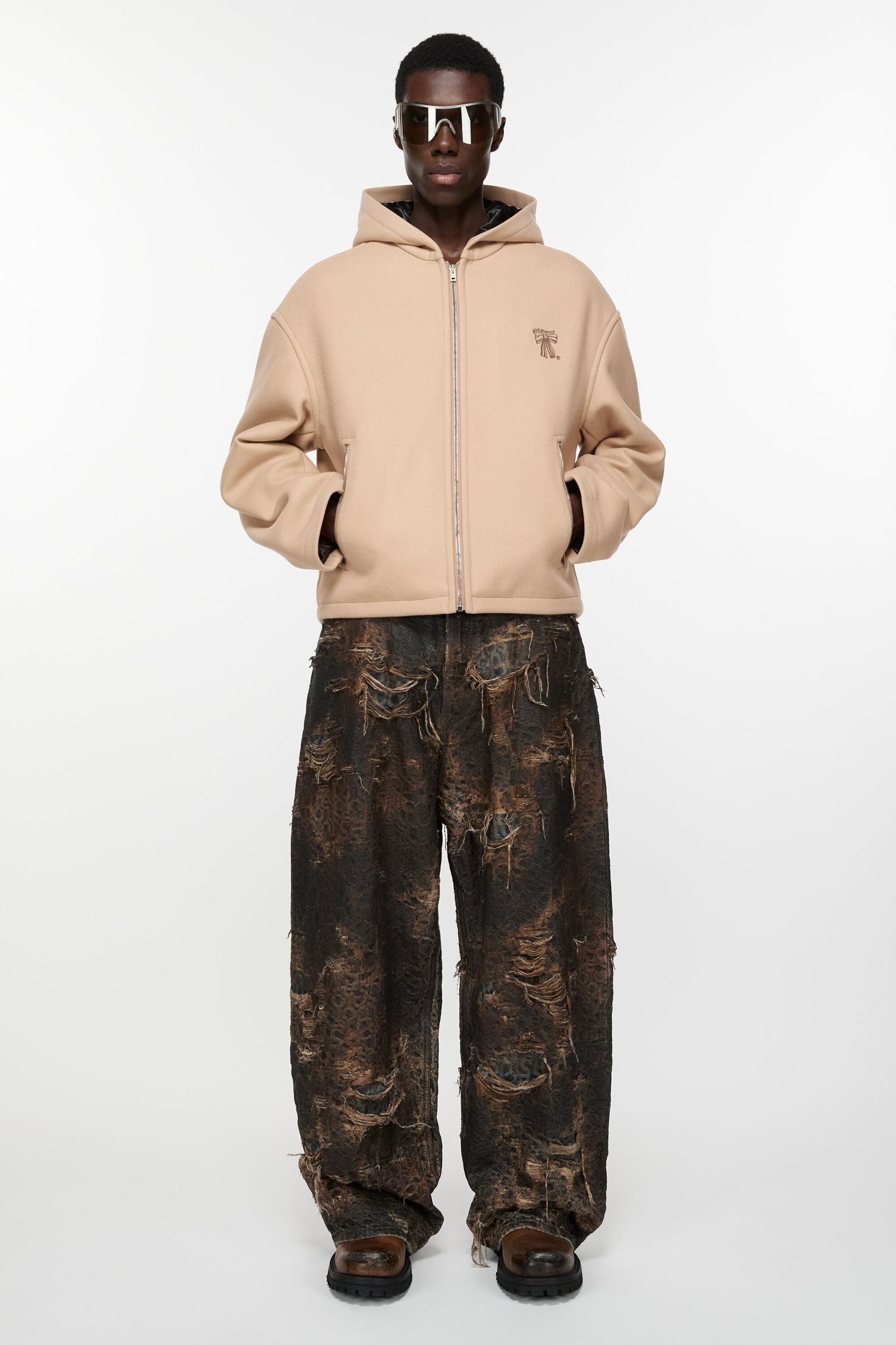 Hooded wool jacket Product Image