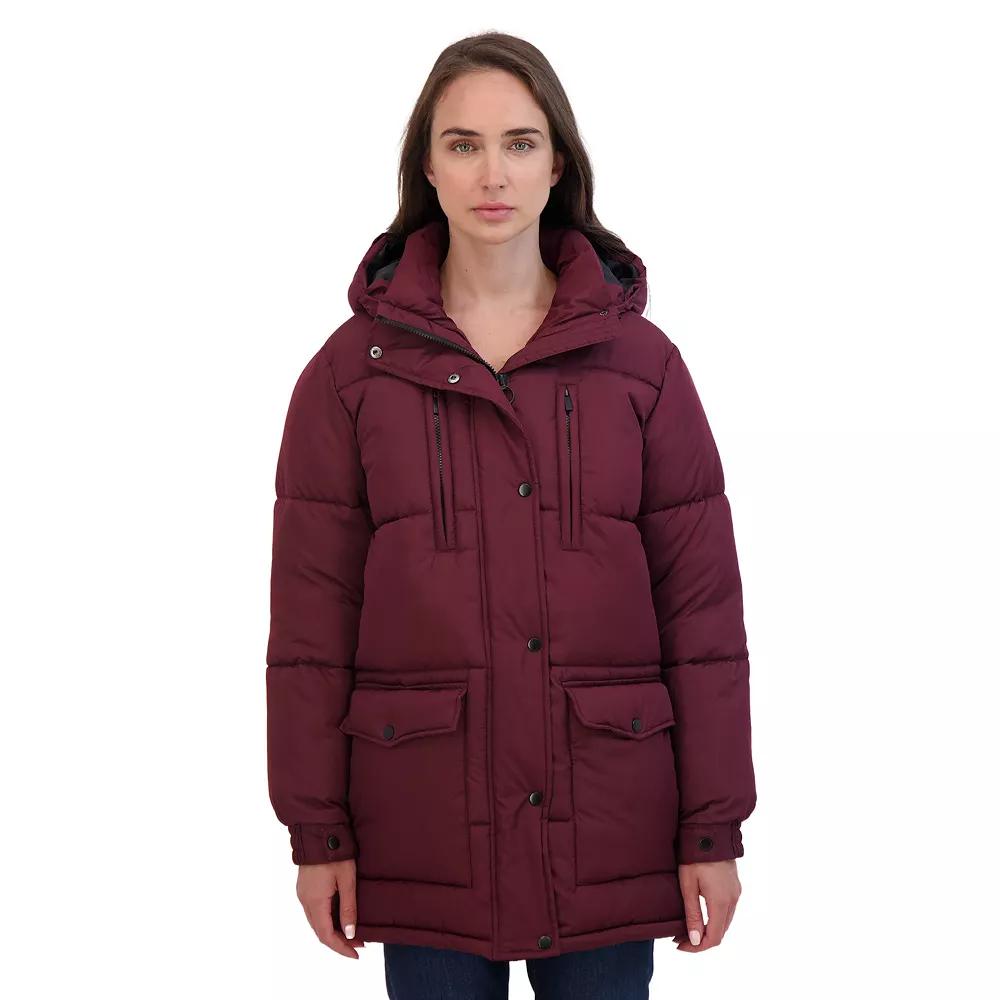 Juniors' Sebby Hooded Parka Puffer Coat, Women's,  Product Image