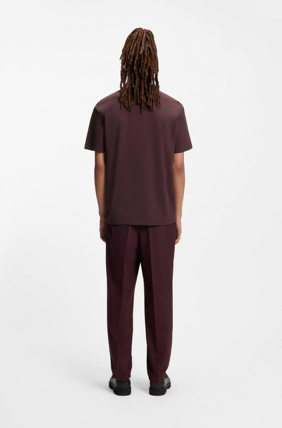 Stacked-logo polo shirt in interlock cotton Product Image