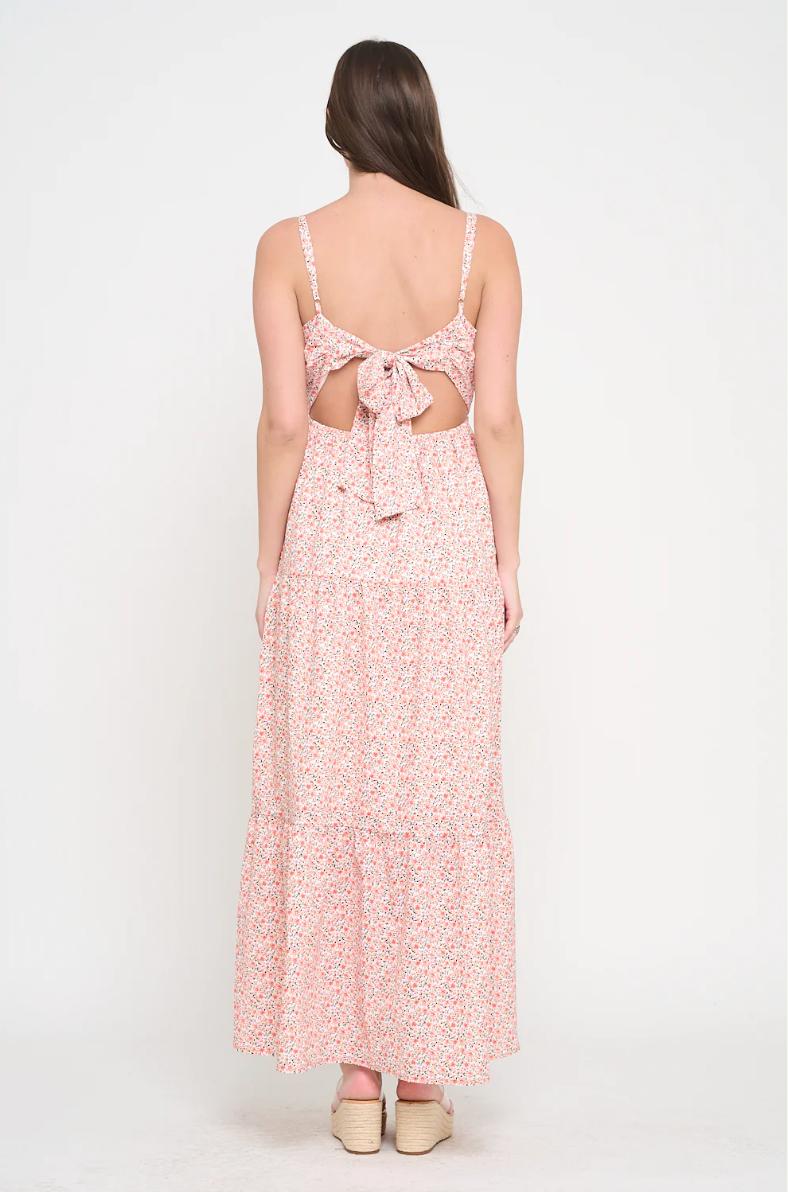 Meet Me In Santorini Mediterranean Bloom Maxi Dress Product Image