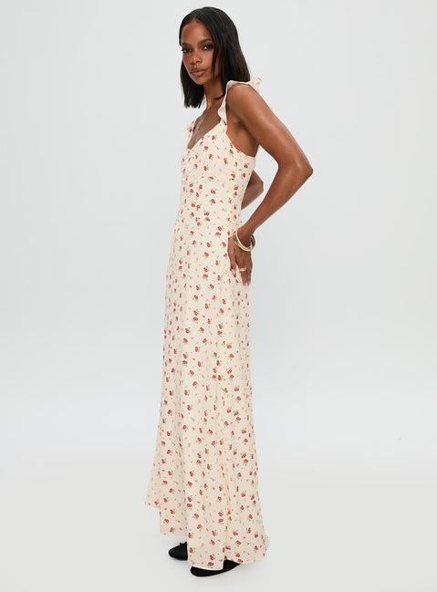 Maryana Maxi Dress Cream / Multi Product Image