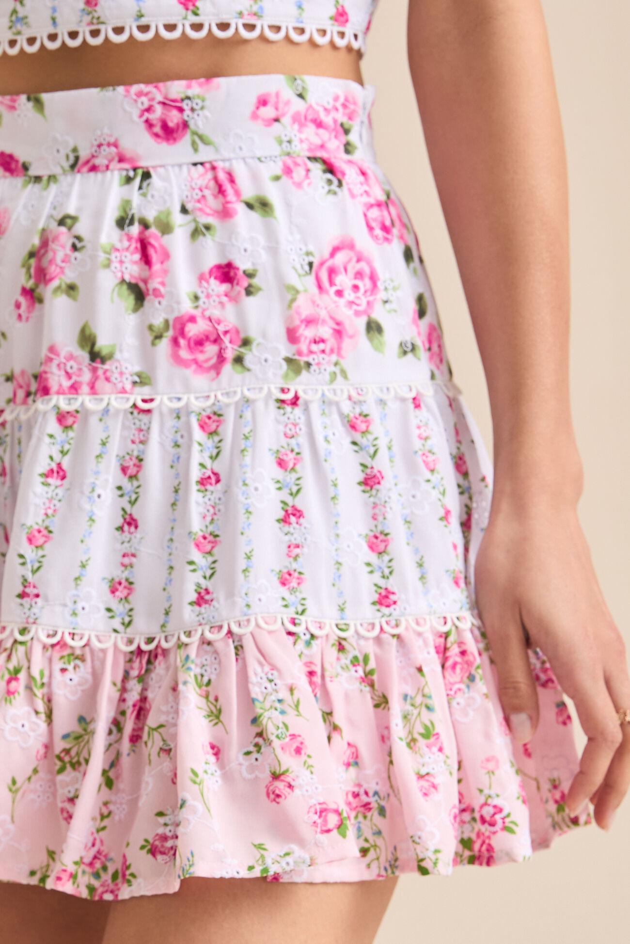 Camille Floral Tiered Skirt Product Image