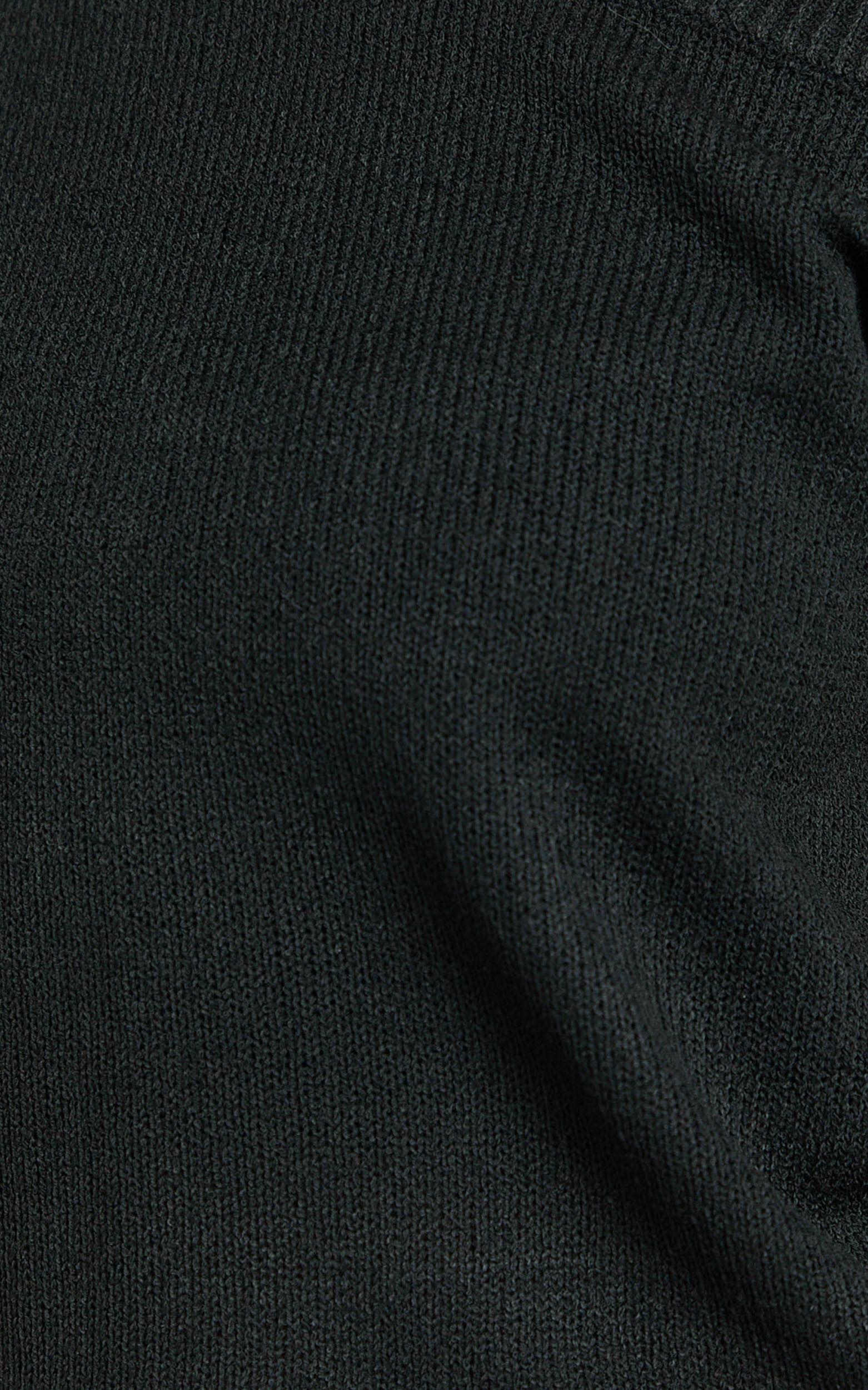 Marilou Top - Knit Off Shoulder Top in Black Product Image