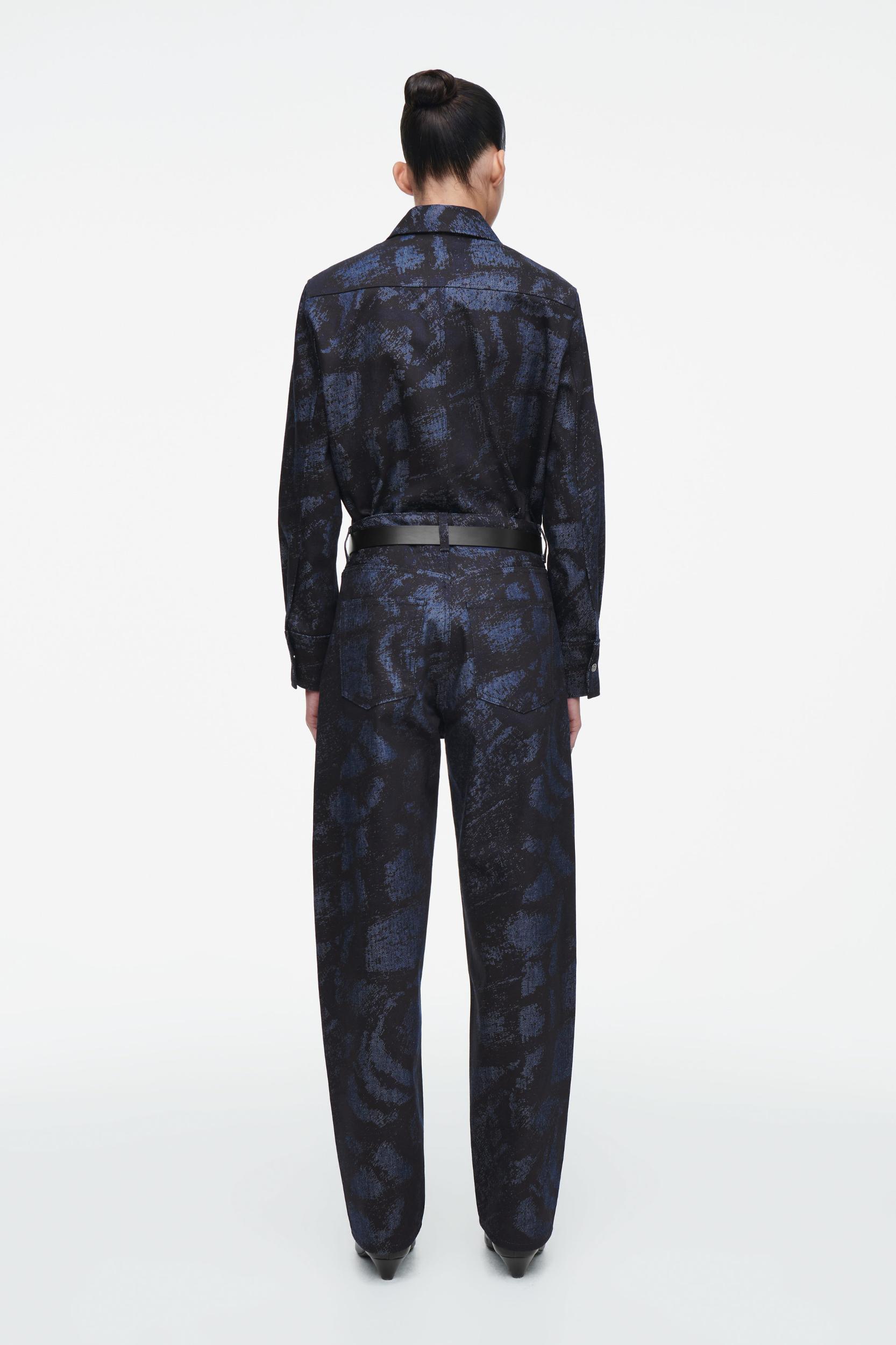 BAY JACQUARD BARREL-LEG JEANS Product Image