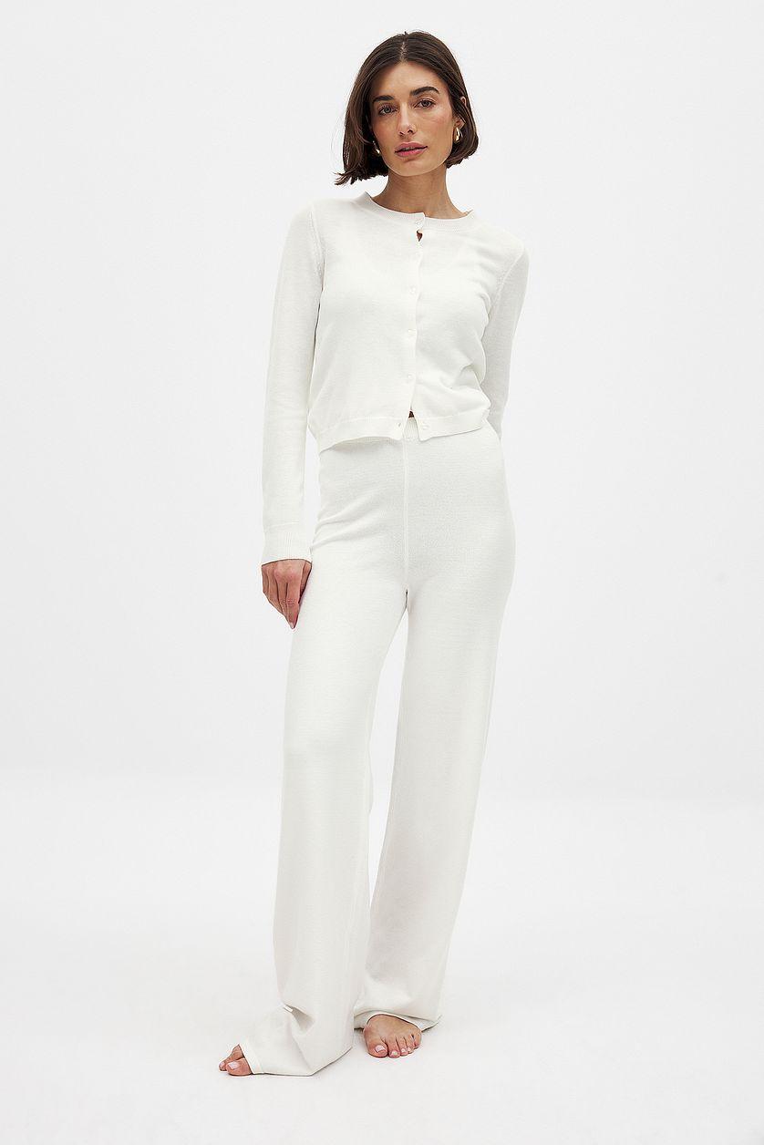 Knitted Wide Trousers Product Image