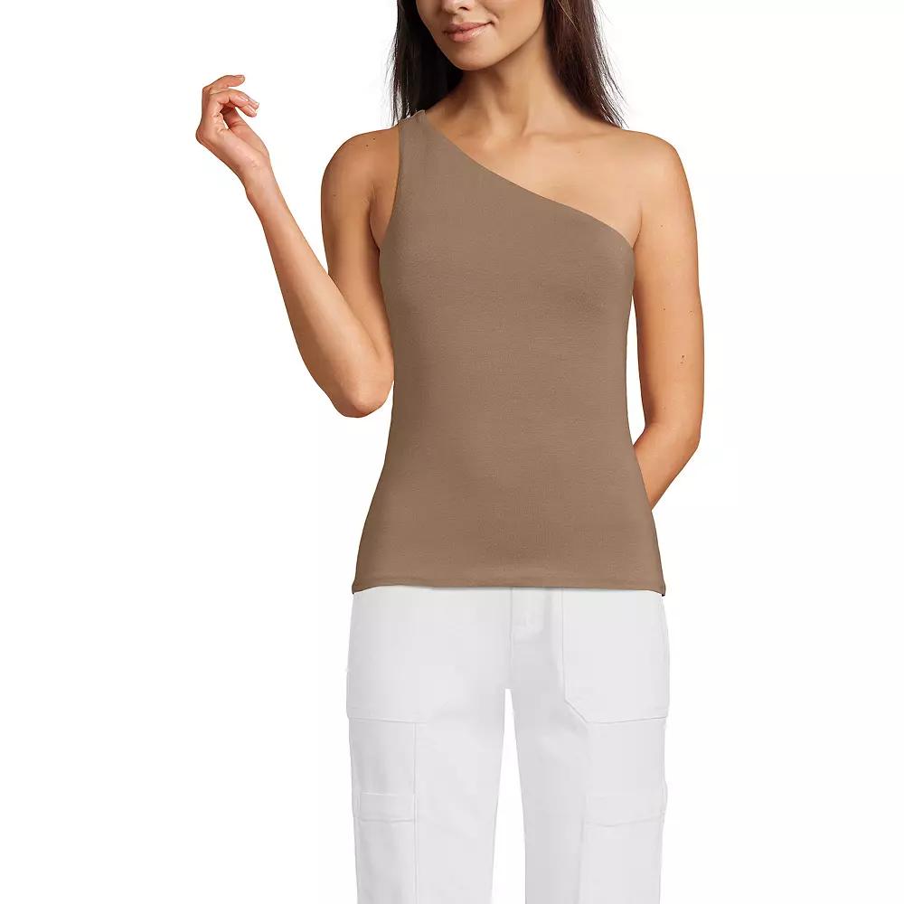 Women's Lands' End Slender One-Shoulder Top,  Product Image