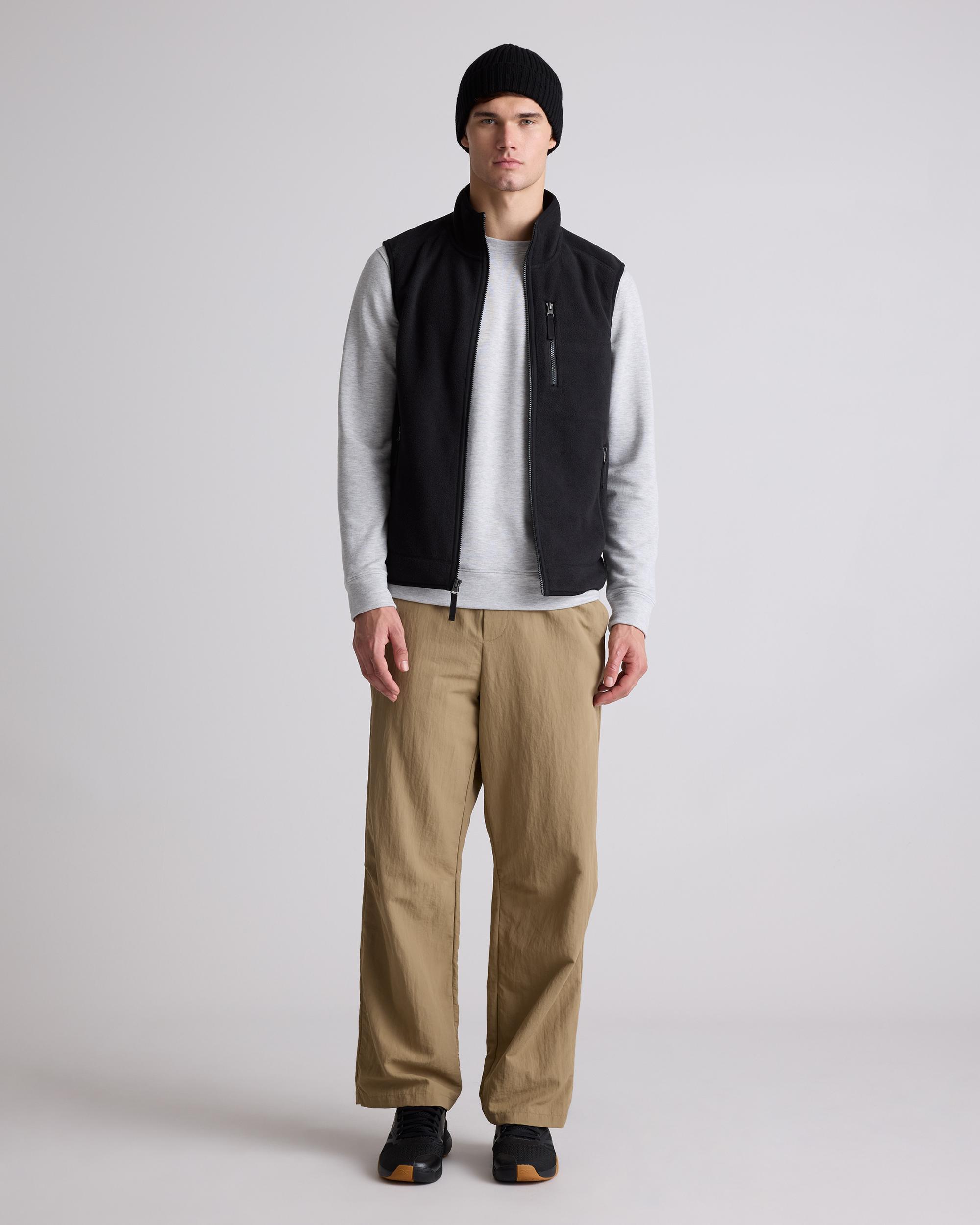 Quince | Men's Polar Fleece Full-Zip Vest Recycled Polyester Product Image