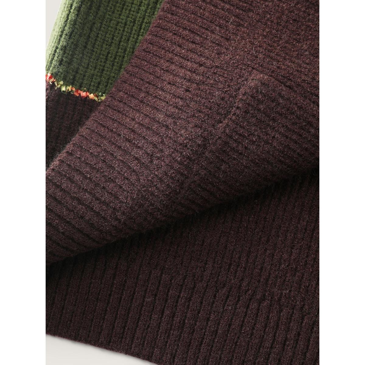 Plus Size Textured Front-Open Heather Knit Cardigan ArmyGreen Women Leisure Loose Long Sleeve Casual Cardigans BloomChic 30/6X Product Image