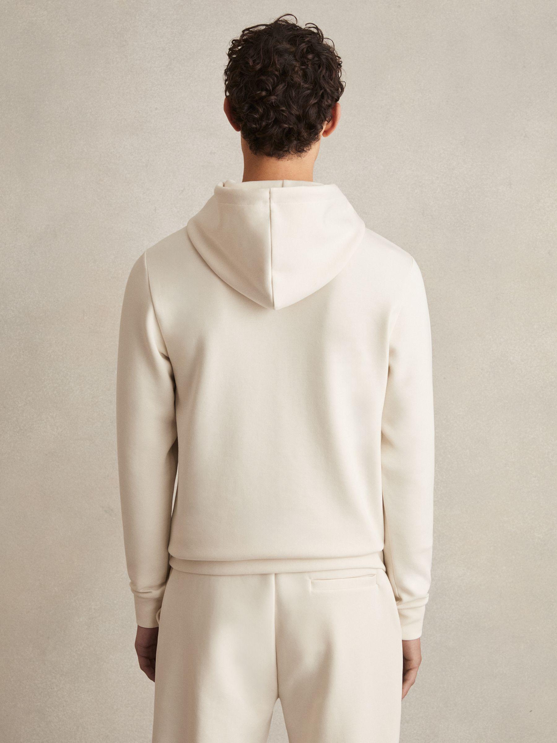 Interlock Jersey Drawstring Hoodie in Off White Product Image