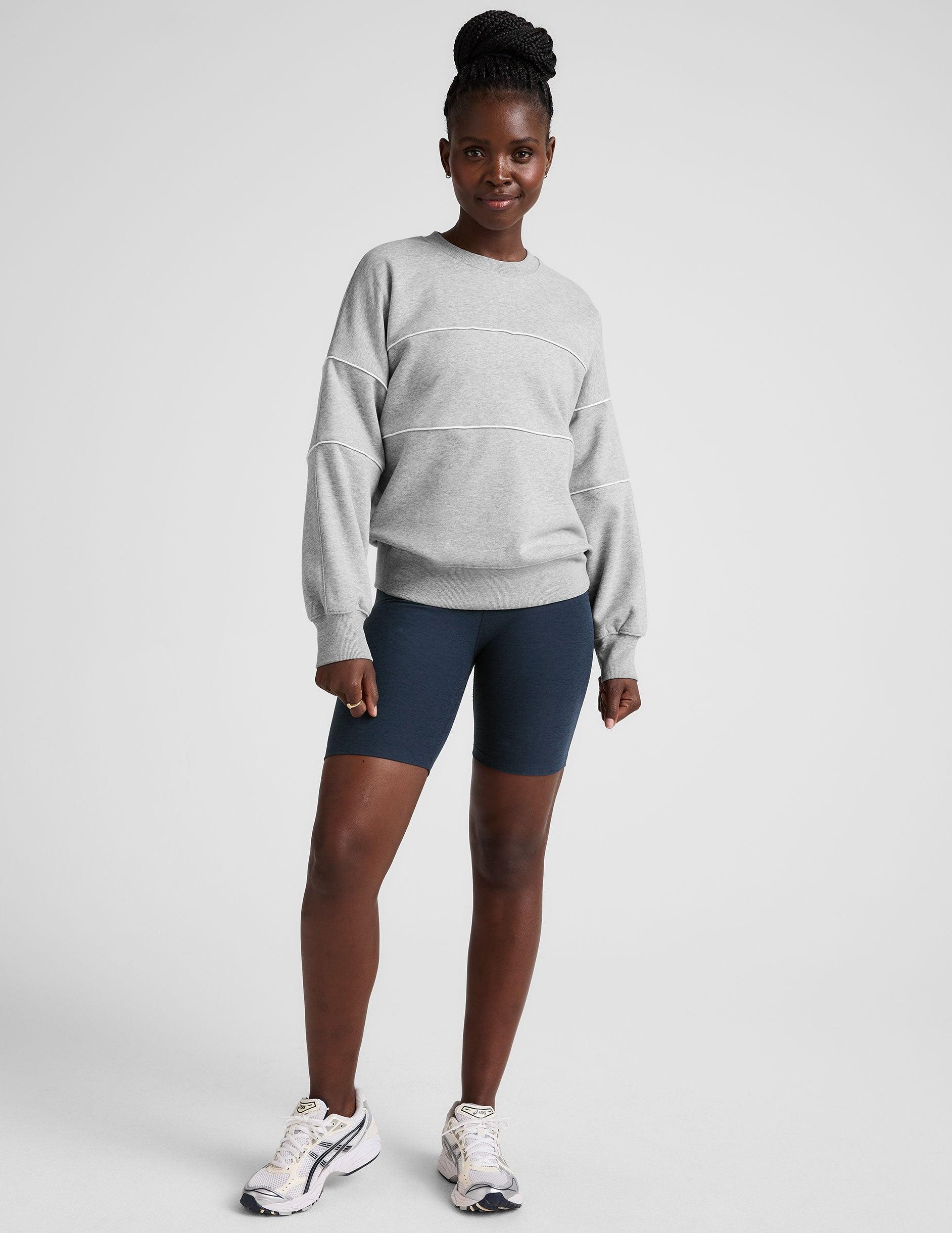 LuxeFleece Piper Boxy Sweatshirt Product Image