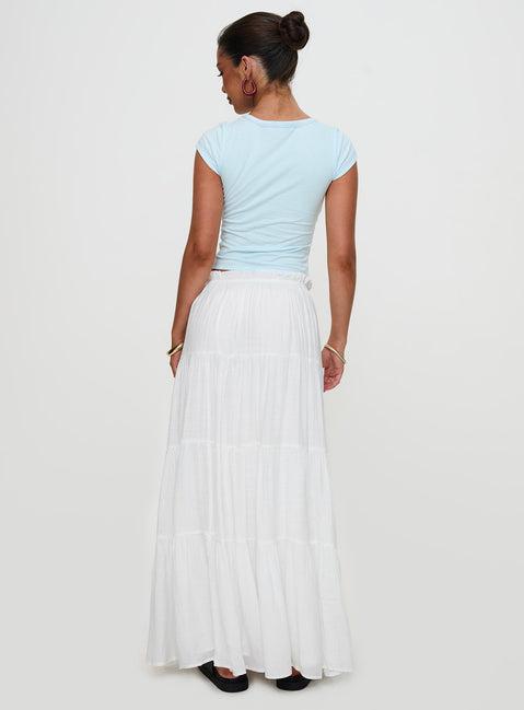 Mya Maxi Skirt White Product Image