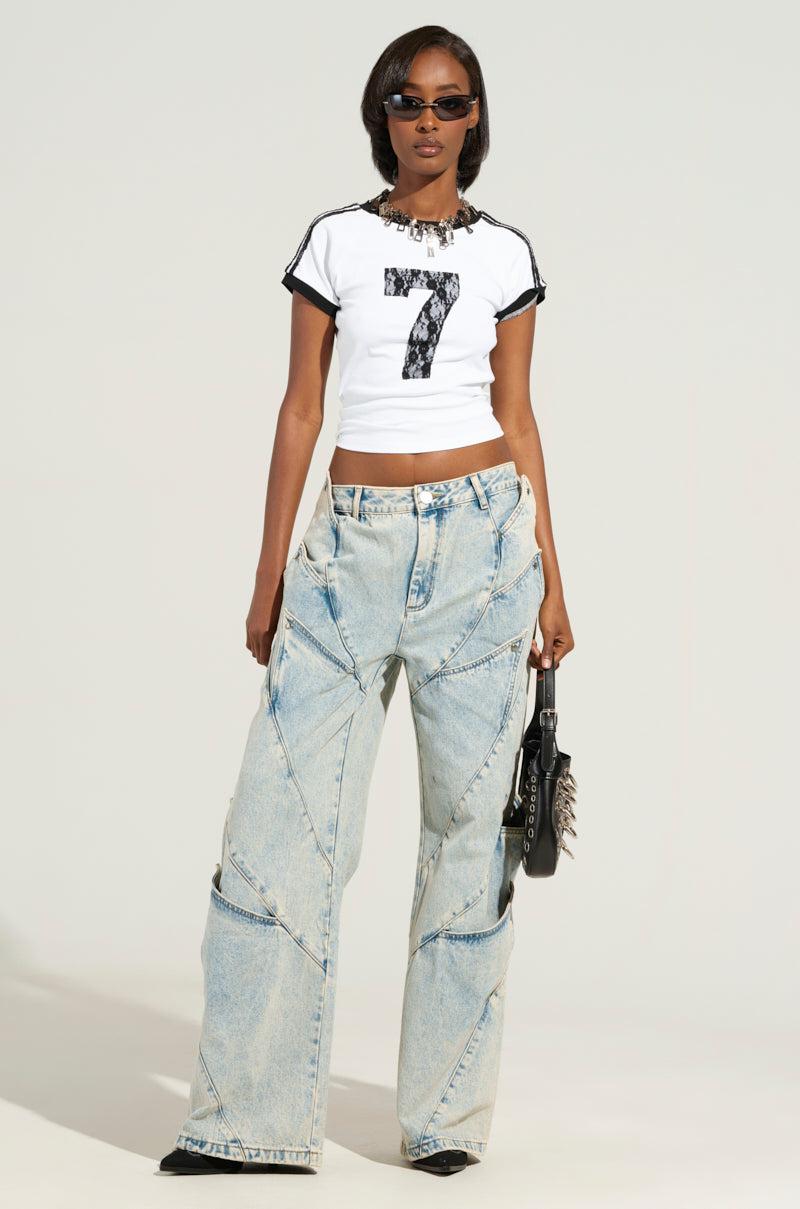 SNAP OUT OF IT DENIM PANT Product Image