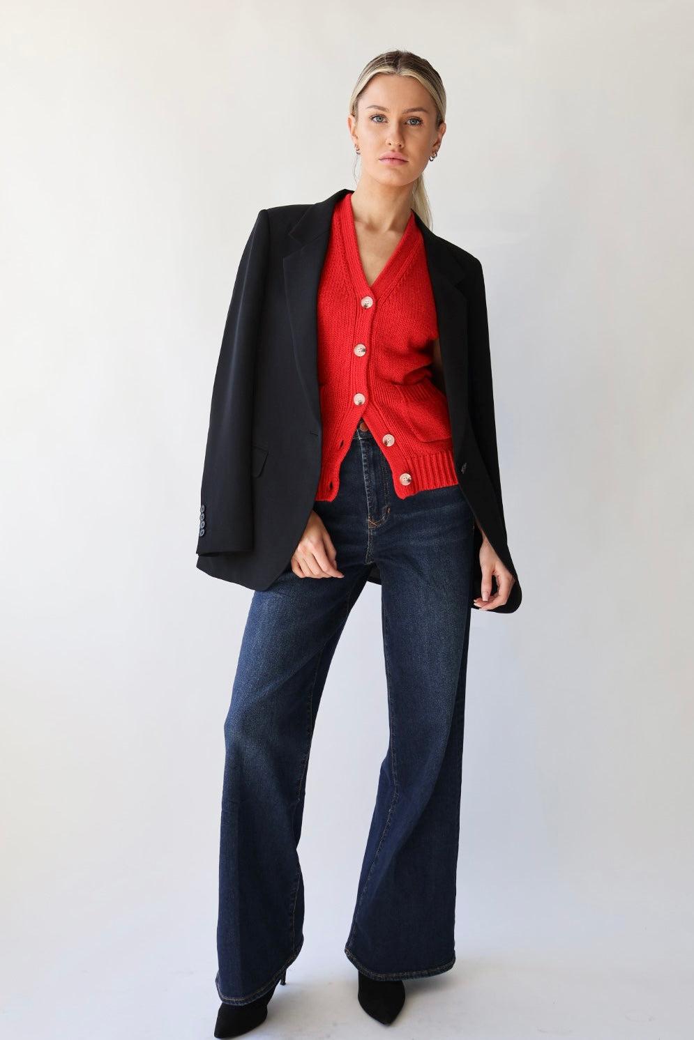 Sleeveless Sweater Vest Product Image