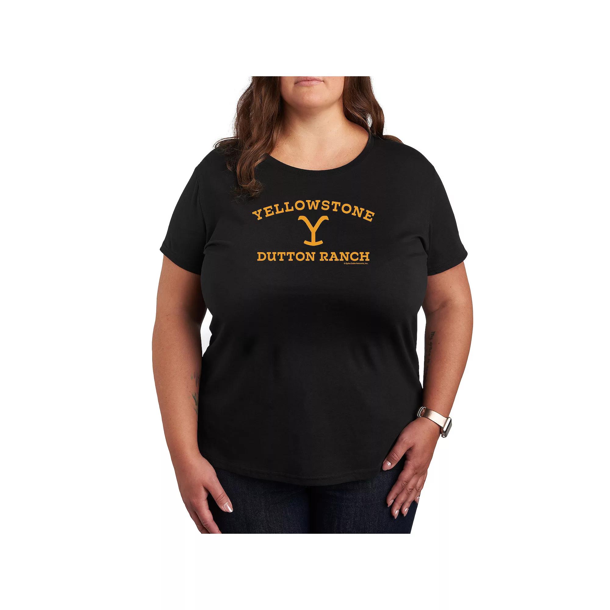 Plus Yellowstone Y Dutton Ranch Logo Graphic Tee, Women's,  Product Image