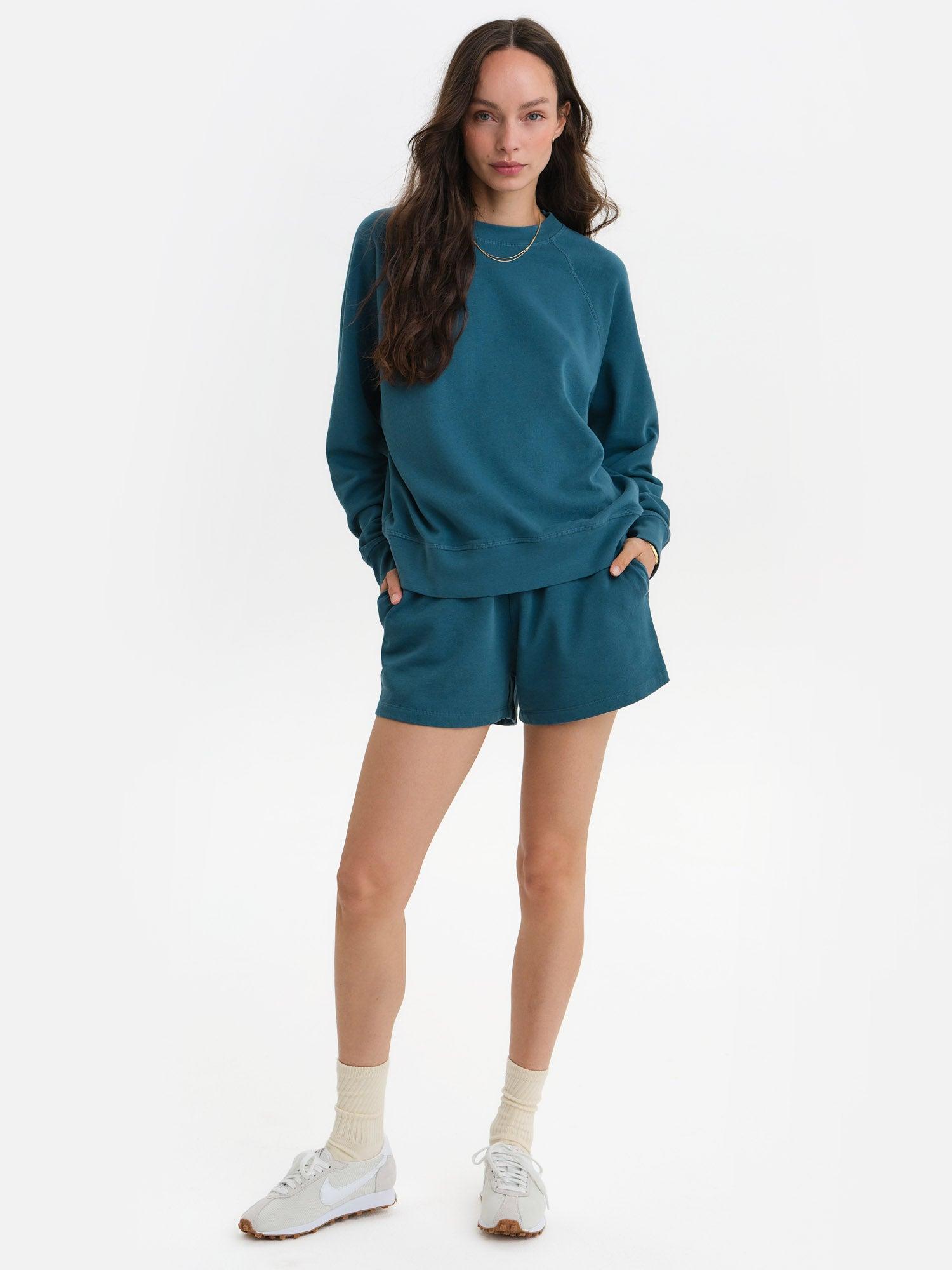 Organic Lightweight Terry Raglan Sweatshirt Female Product Image