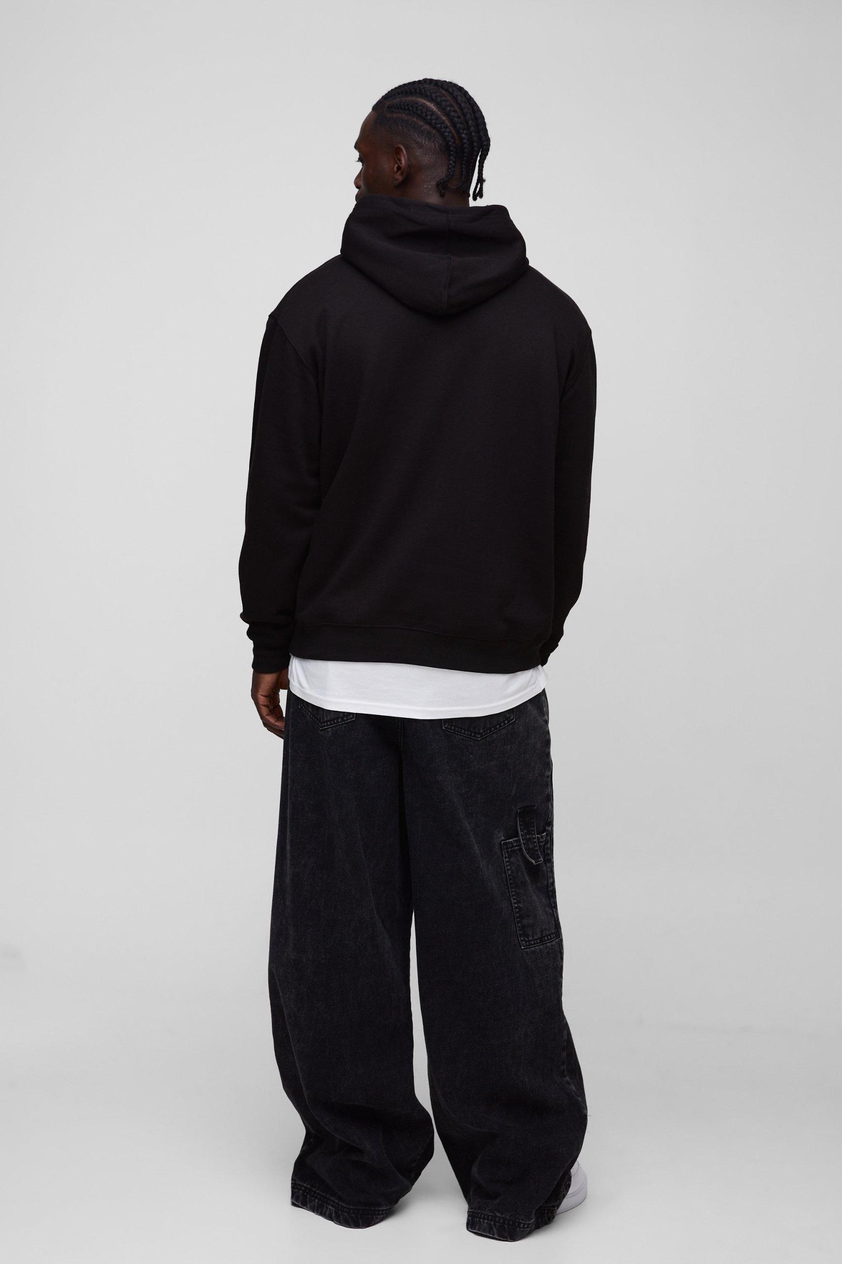 Oversized OFCL Rhinestone Hoodie | boohooMAN USA Product Image