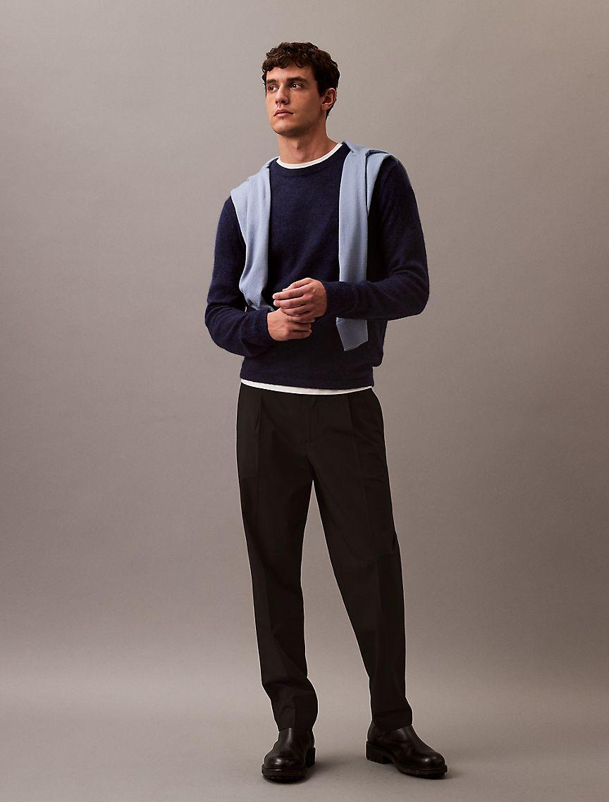 Refined Alpaca Wool Blend Knit Sweater Product Image