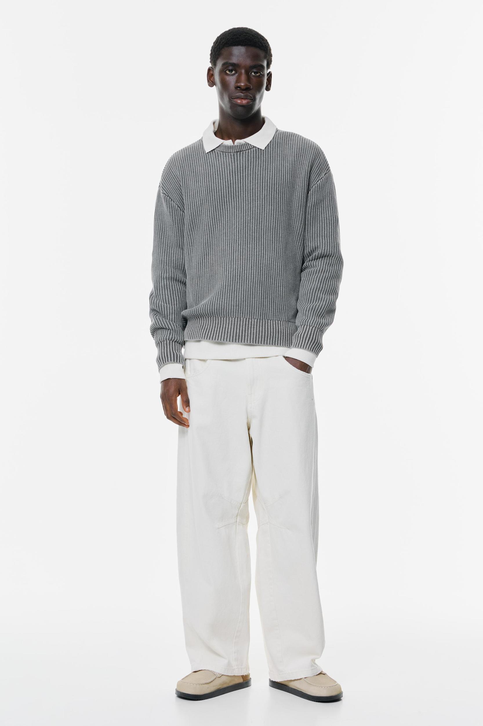 Acid wash knit jumper Product Image