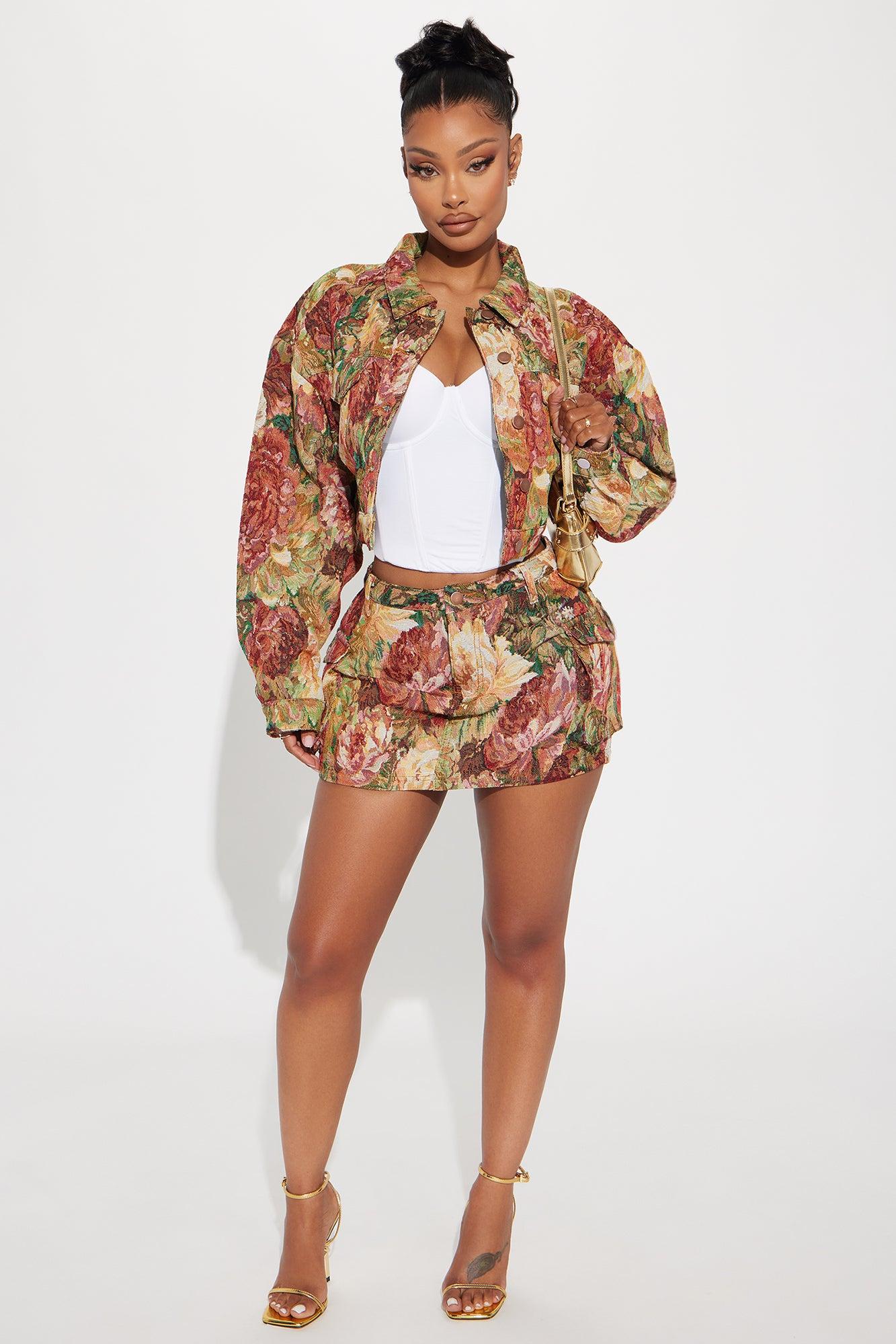 Tea Time Jacquard Jacket - Multi Color Product Image