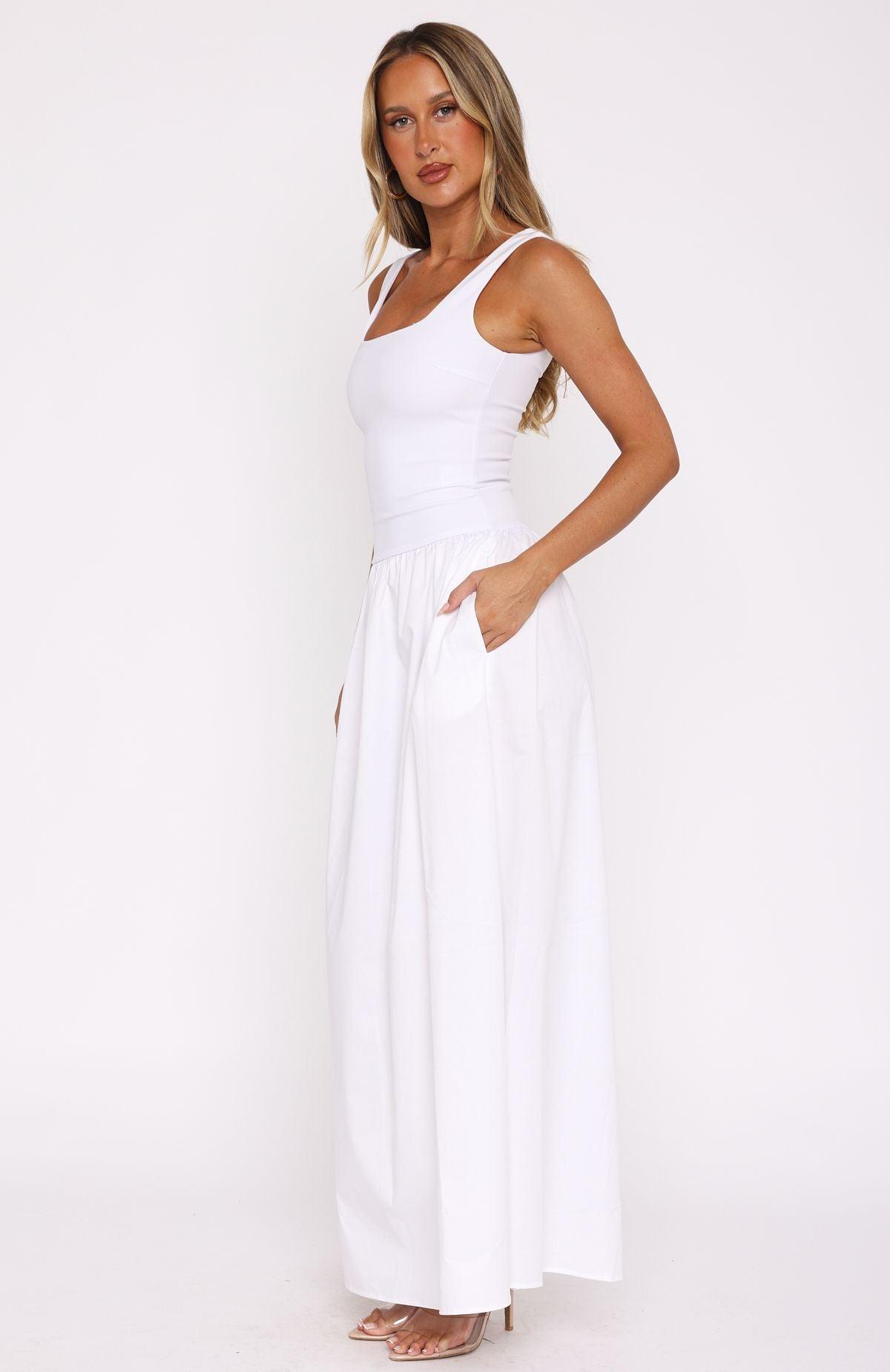 Summer Delight Maxi Dress White Product Image