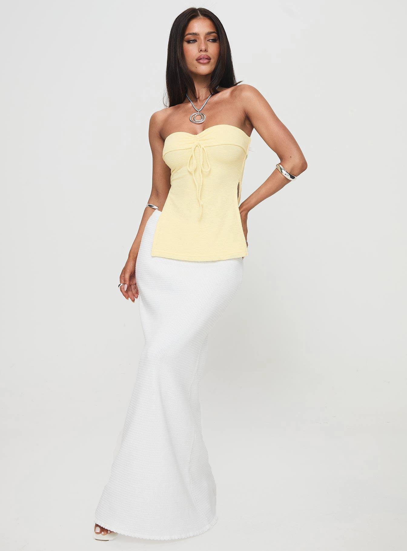 Laurenita Longline Tube Top Yellow Product Image