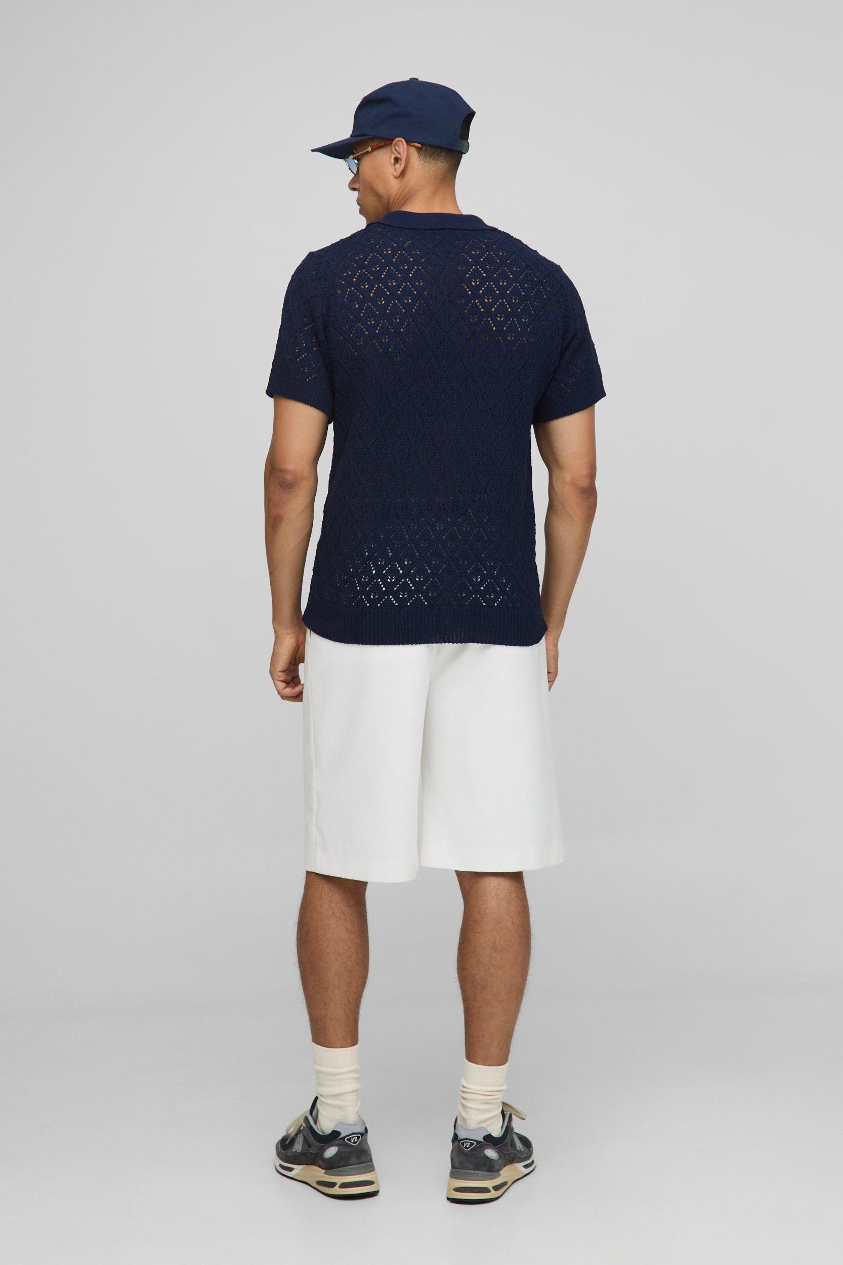 MAN Regular Fit Knitted Polo | boohooMAN USA Product Image