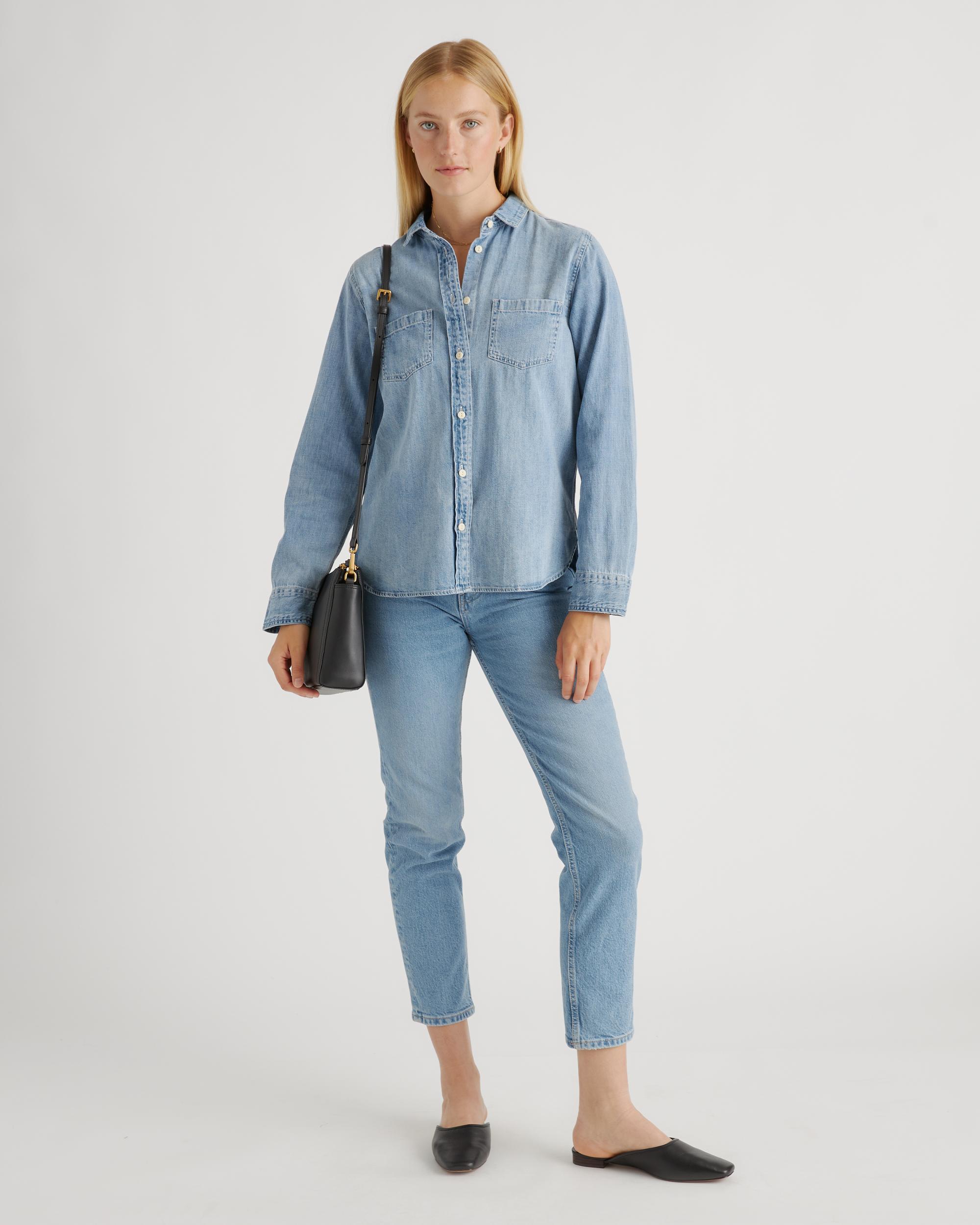 Quince | Women's Italian Leather Triple Compartment Crossbody Product Image