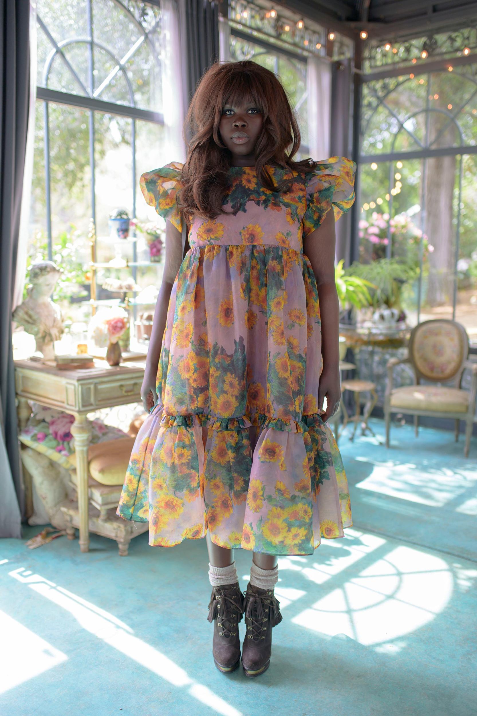 The Monet Sunflowers Dreamgirl Dress Product Image