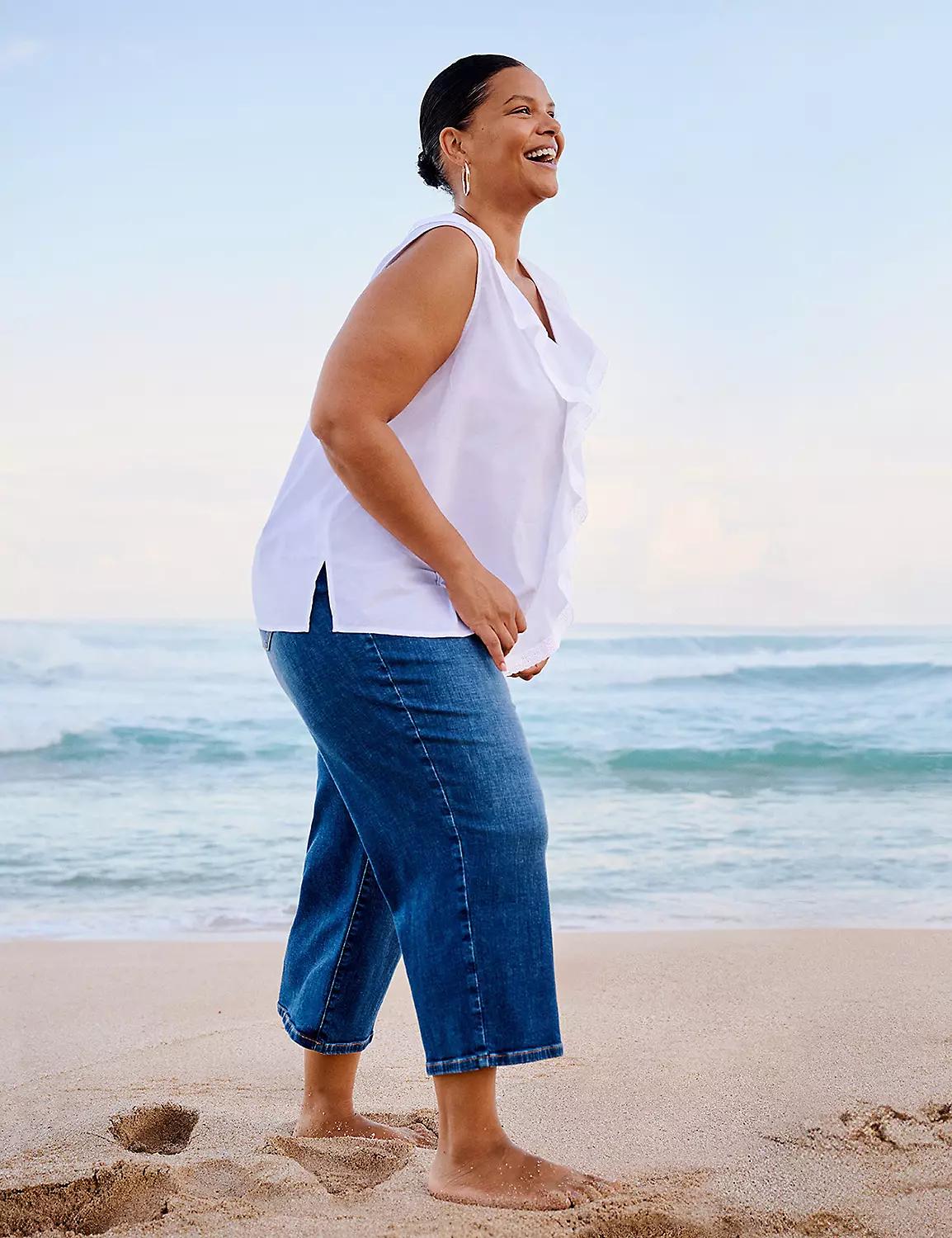 Signature Fit Straight Leg Crop Jean Product Image