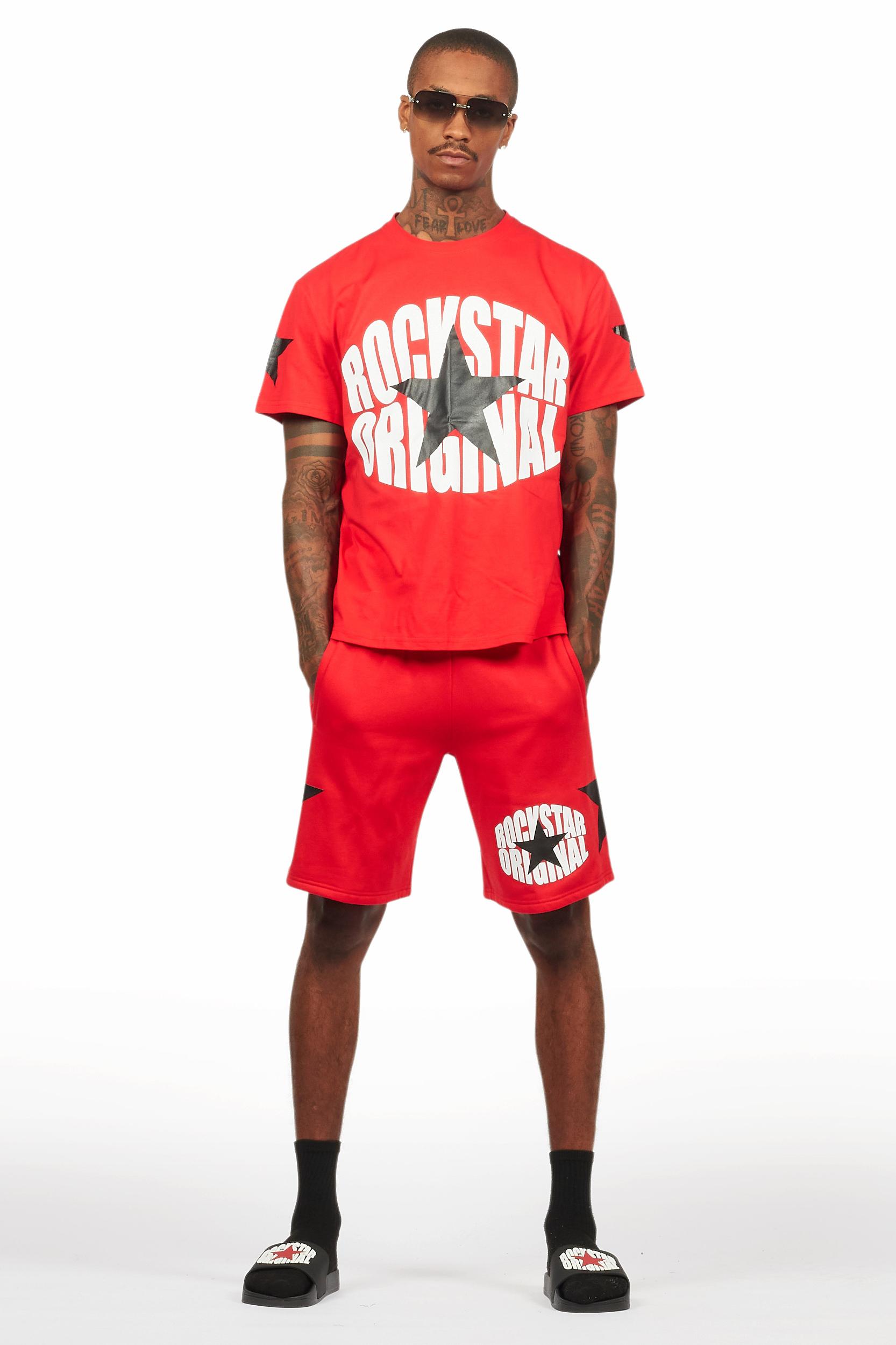 States Red/White Short Set Male Product Image