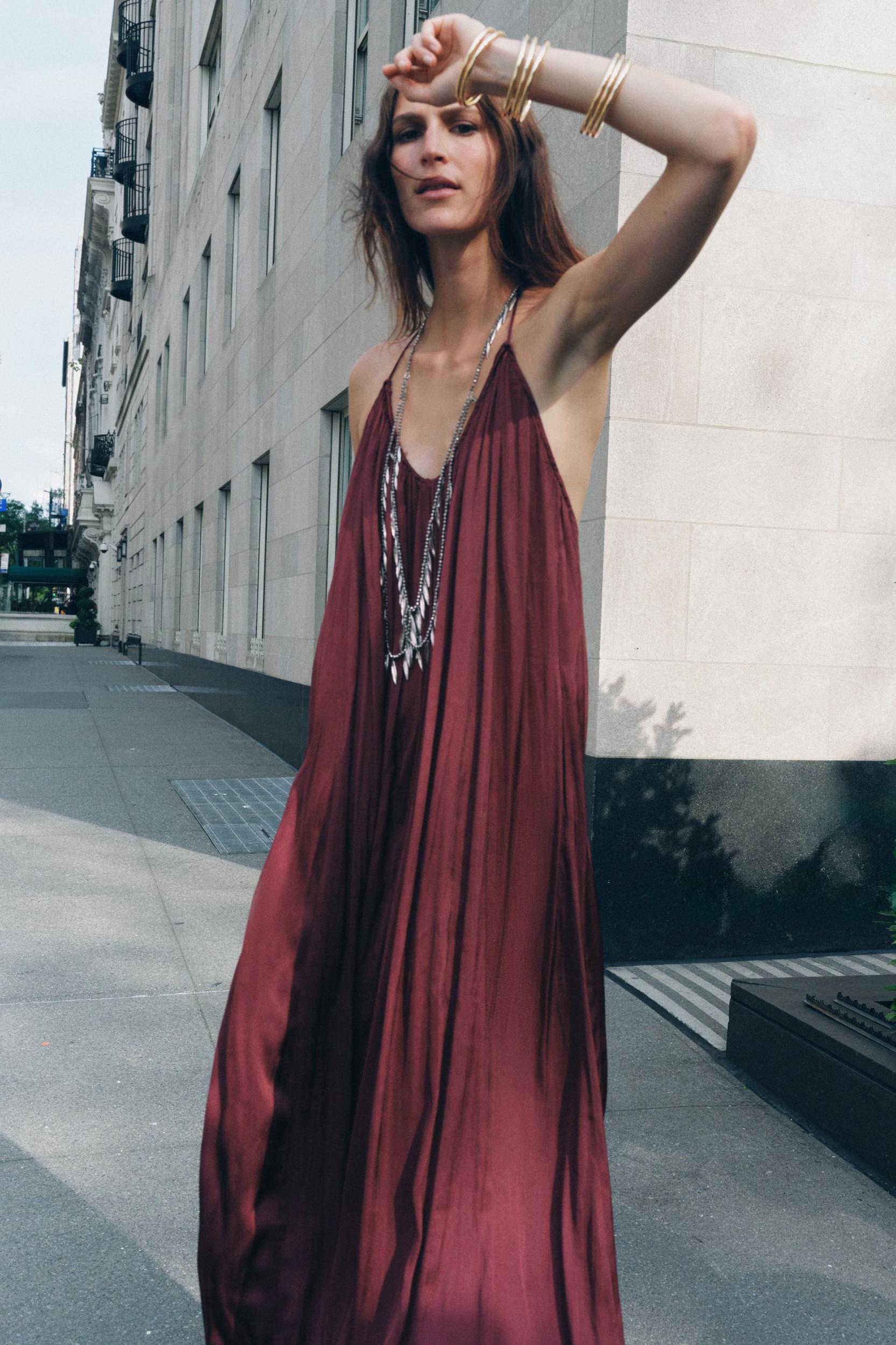 ZW COLLECTION SATIN LONG DRESS Product Image