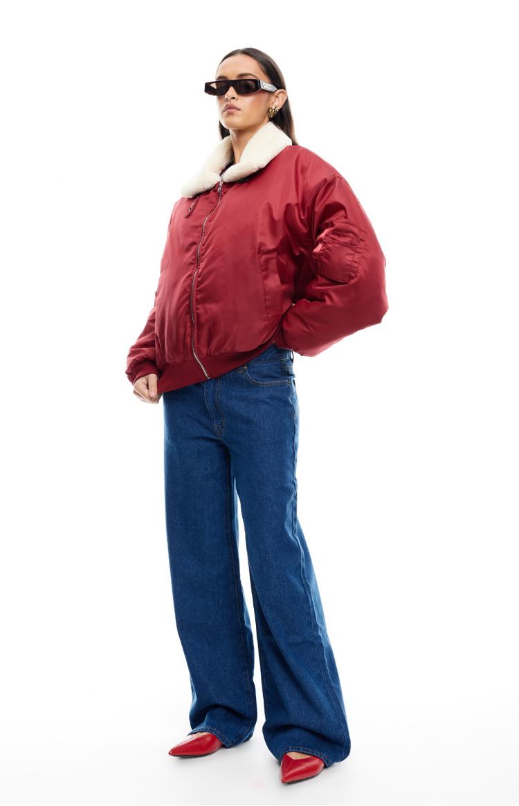 Lioness Carla Mulberry Puffer Jacket Product Image